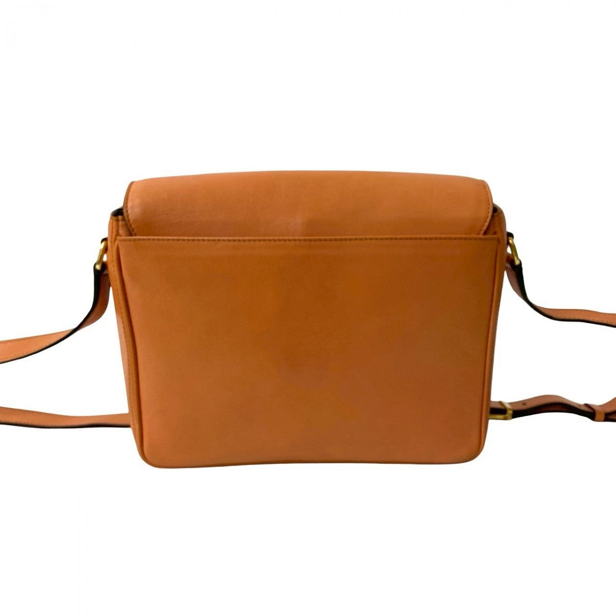 CELINE Shoulder Bag leather Orange Star Ball Metal Women