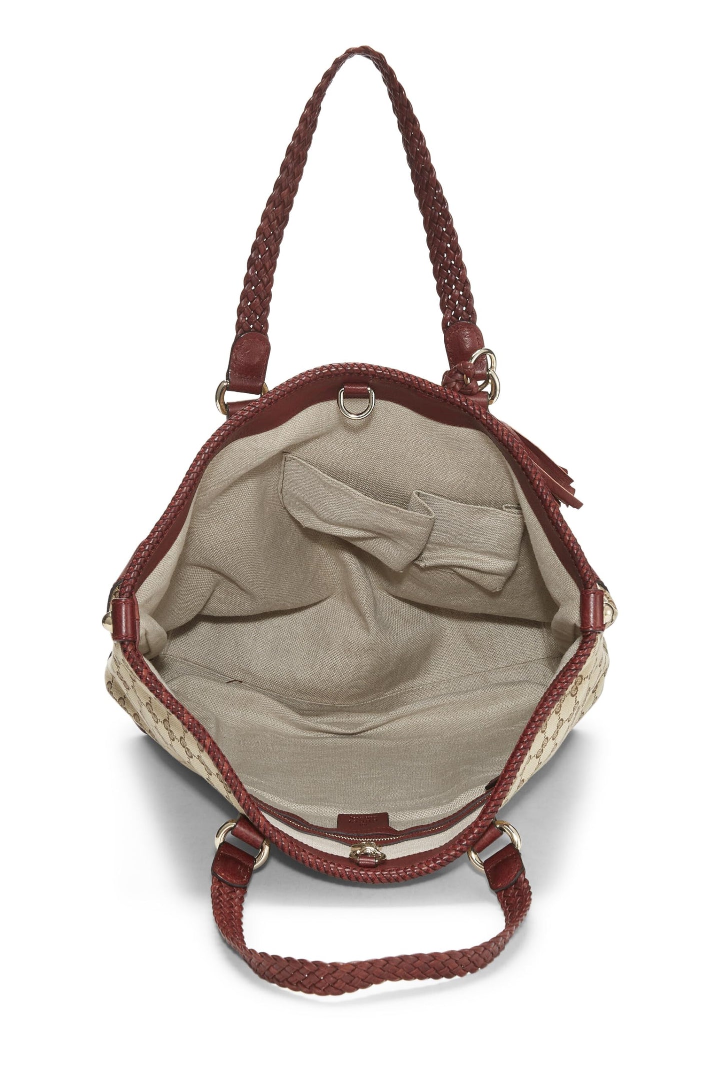 Gucci, Burgundy Original GG Canvas Tote, Burgundy