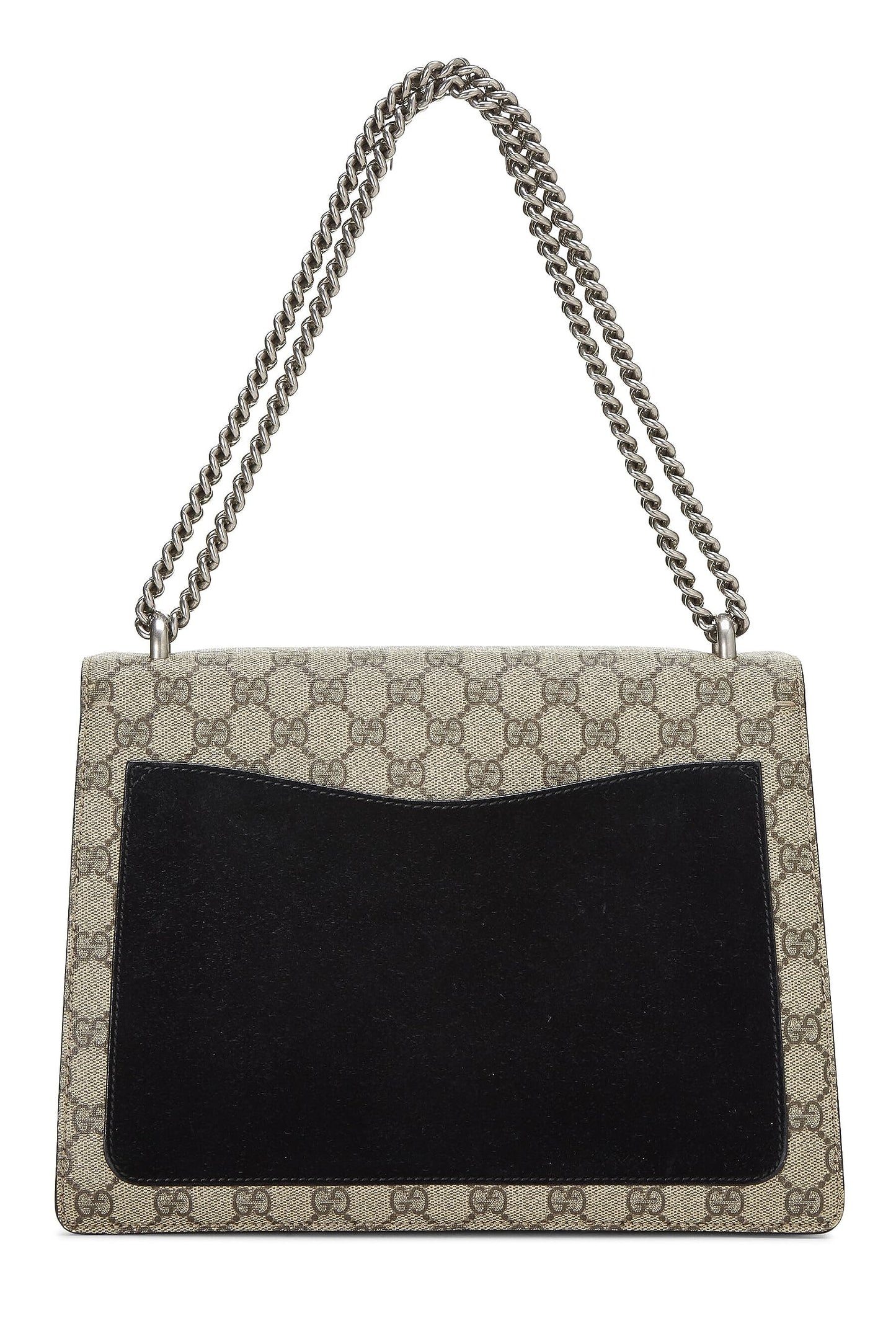Gucci, Black GG Supreme Canvas Embellished Dionysus Bag Medium, Black