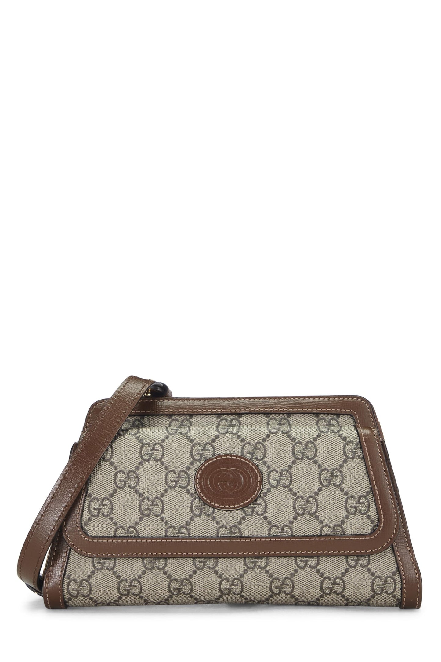 Gucci, GG Supreme Canvas Crossbody Bag, Brown