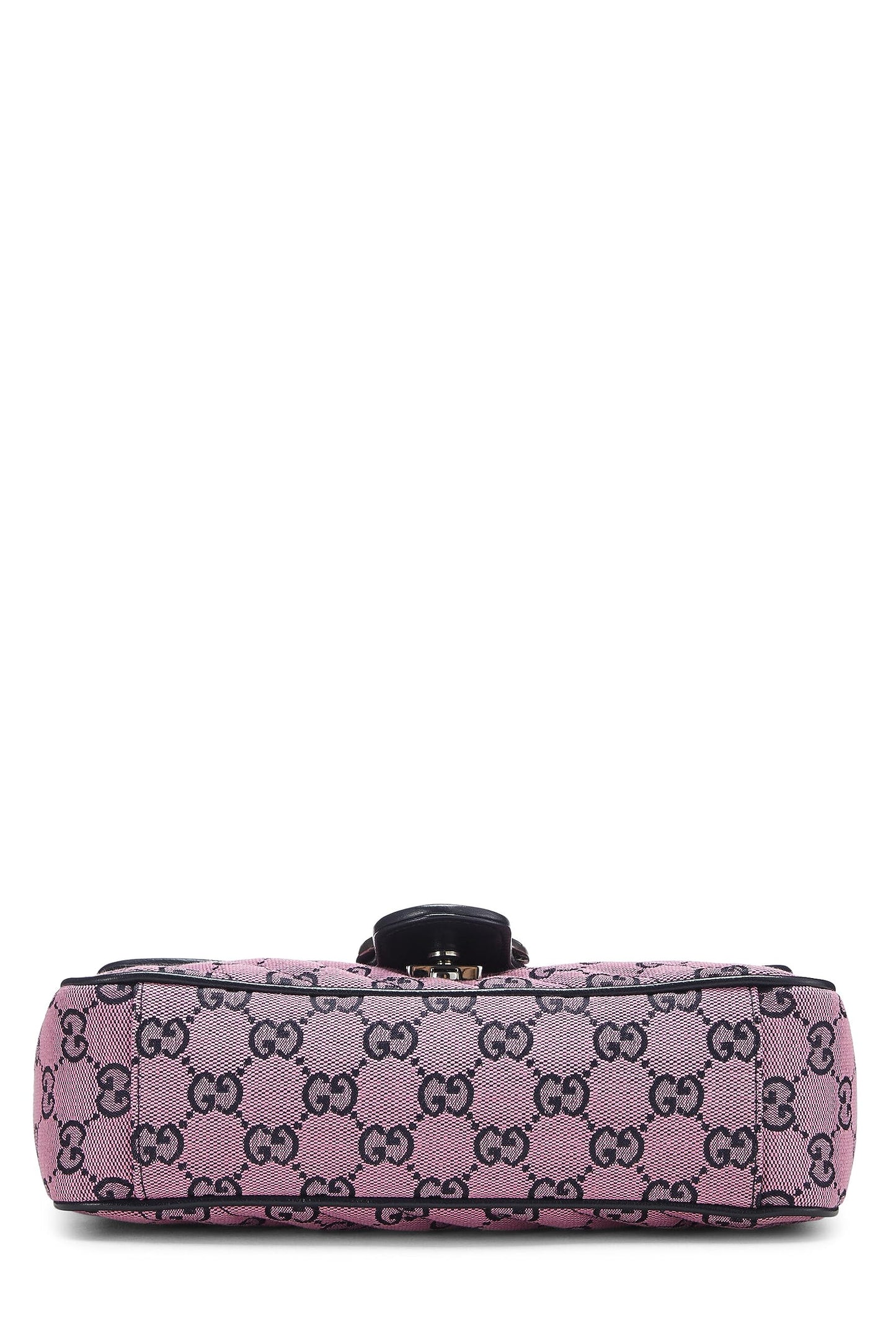 Gucci, Pink 'GG' Canvas Marmont Shoulder Bag Small, Pink