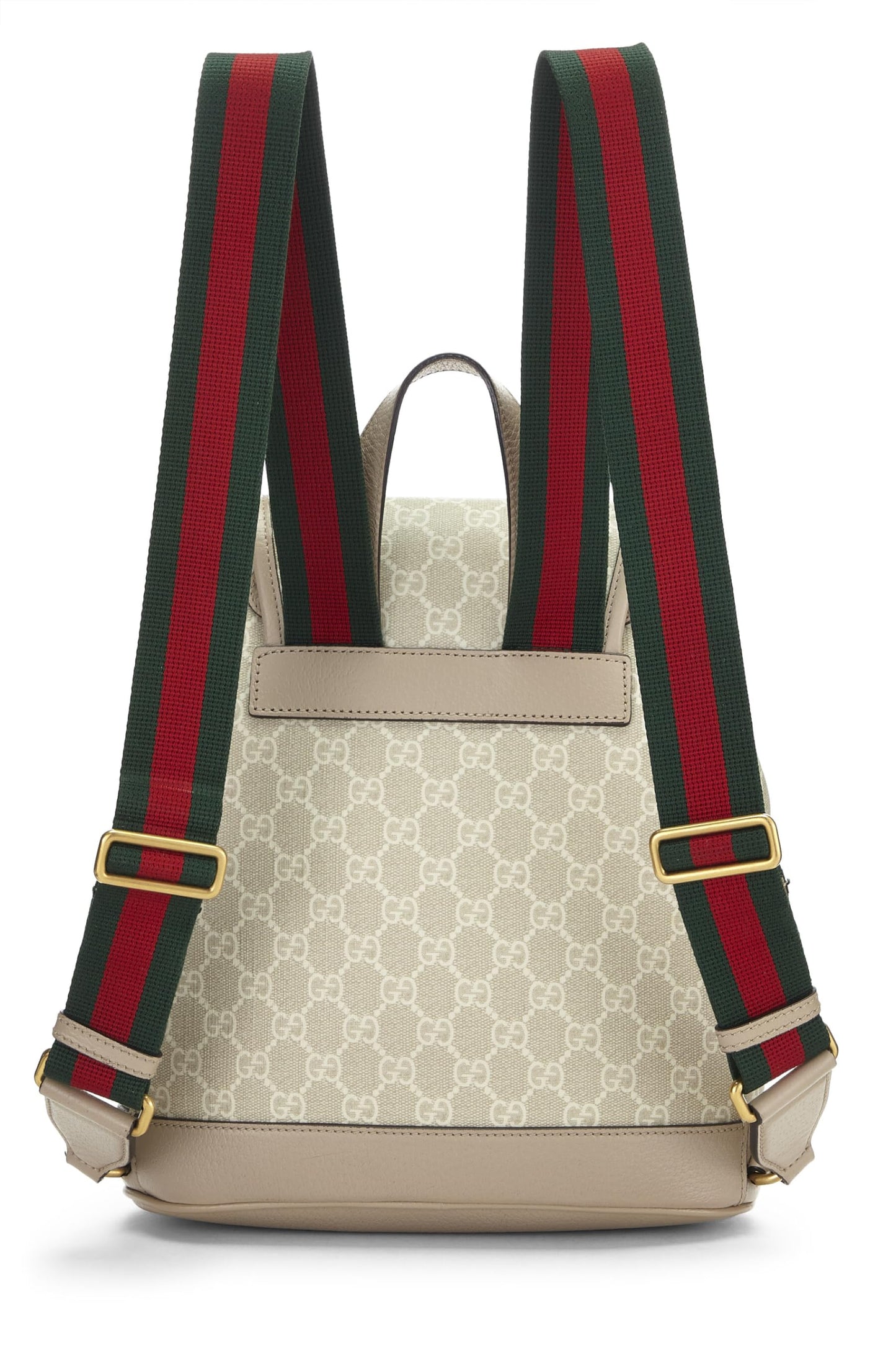 Gucci, Beige GG Supreme Canvas Interlocking GG Backpack, Beige