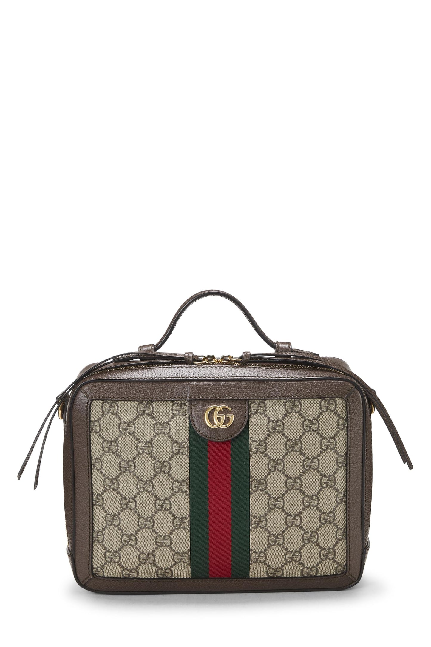 Gucci, Original GG Supreme Canvas Web Ophidia Shoulder Medium, Brown