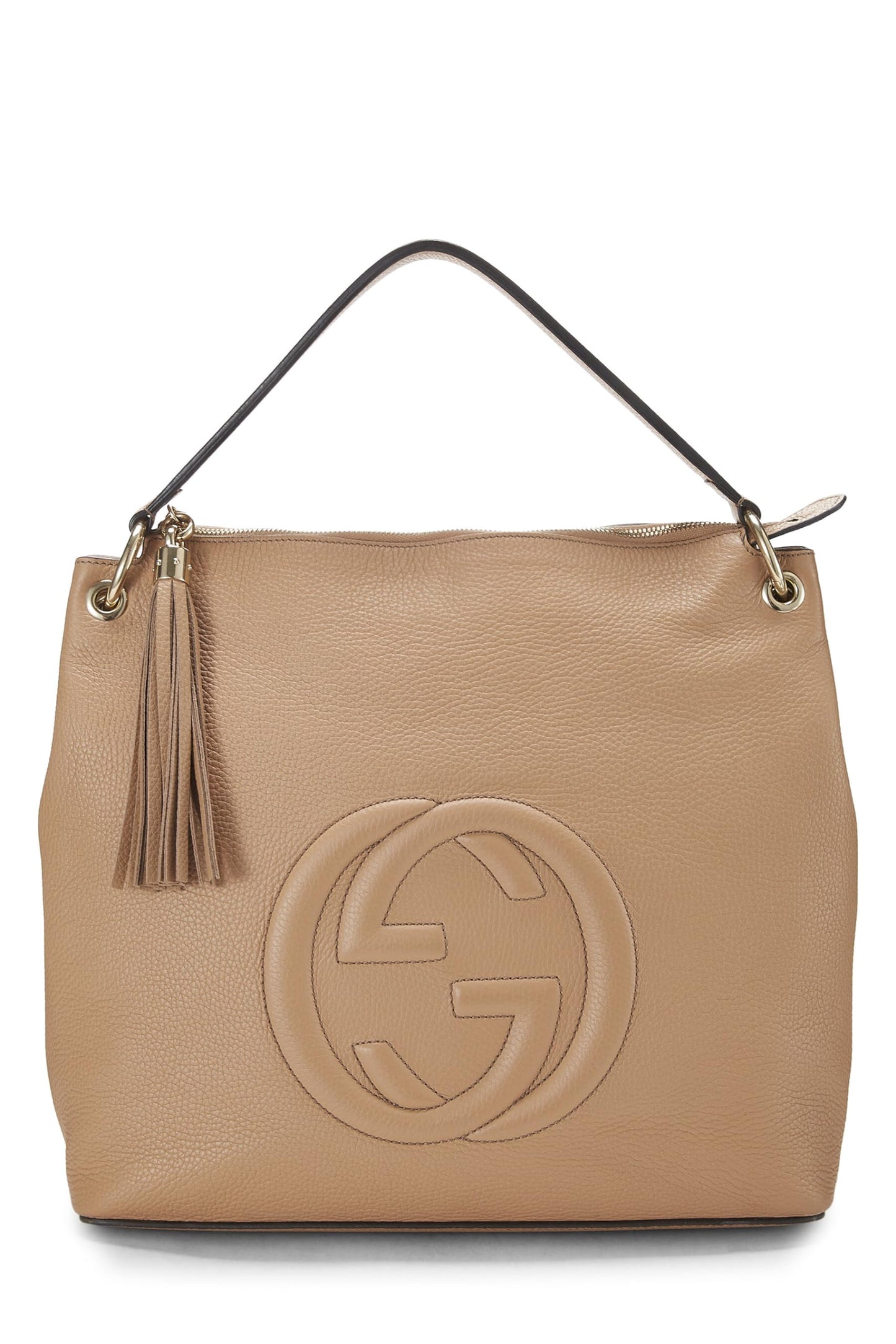 Gucci, Beige Leather Soho Convertible Hobo Large, Beige