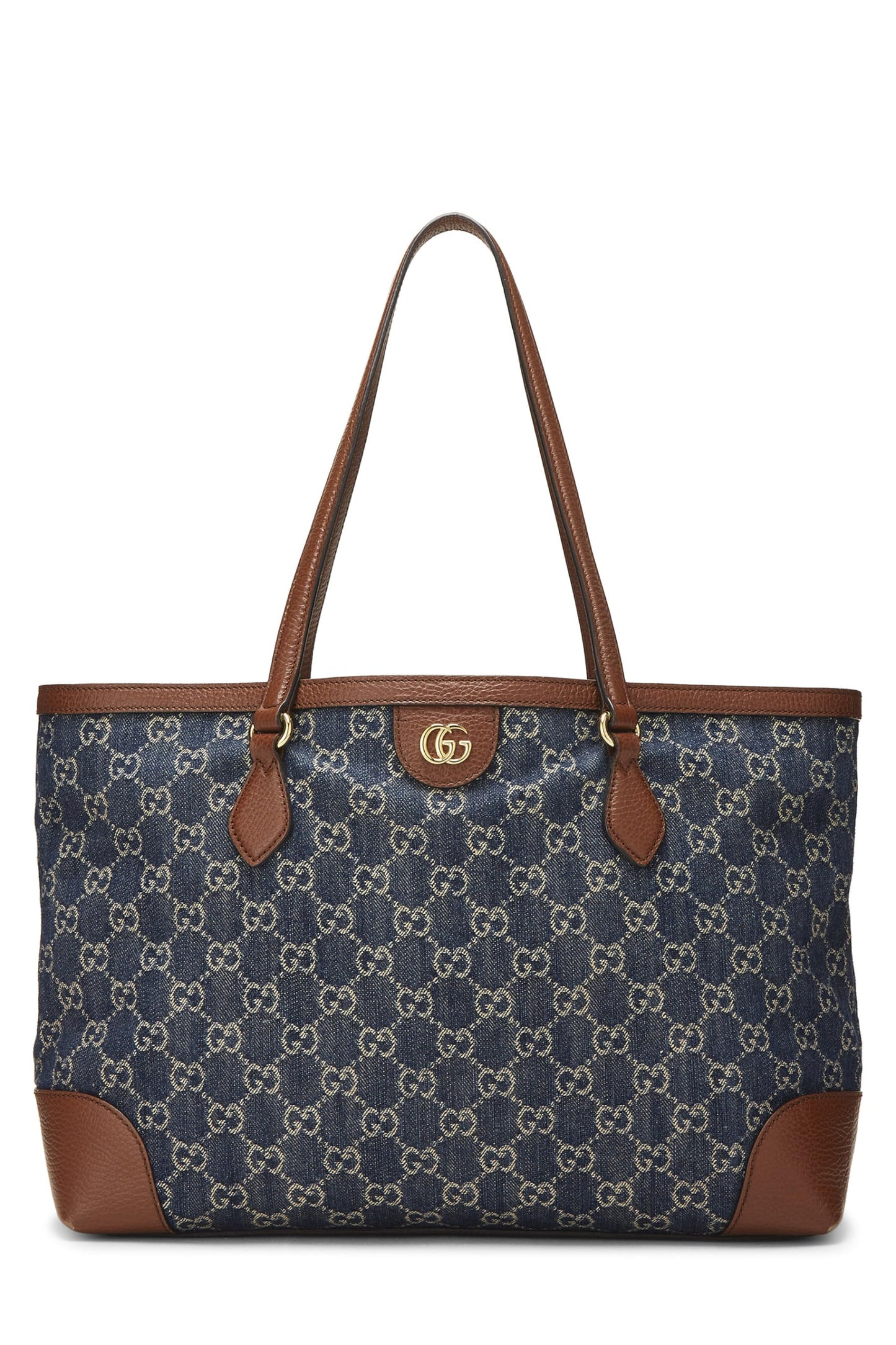Gucci, Blue GG Denim Ophidia Tote Medium, Blue