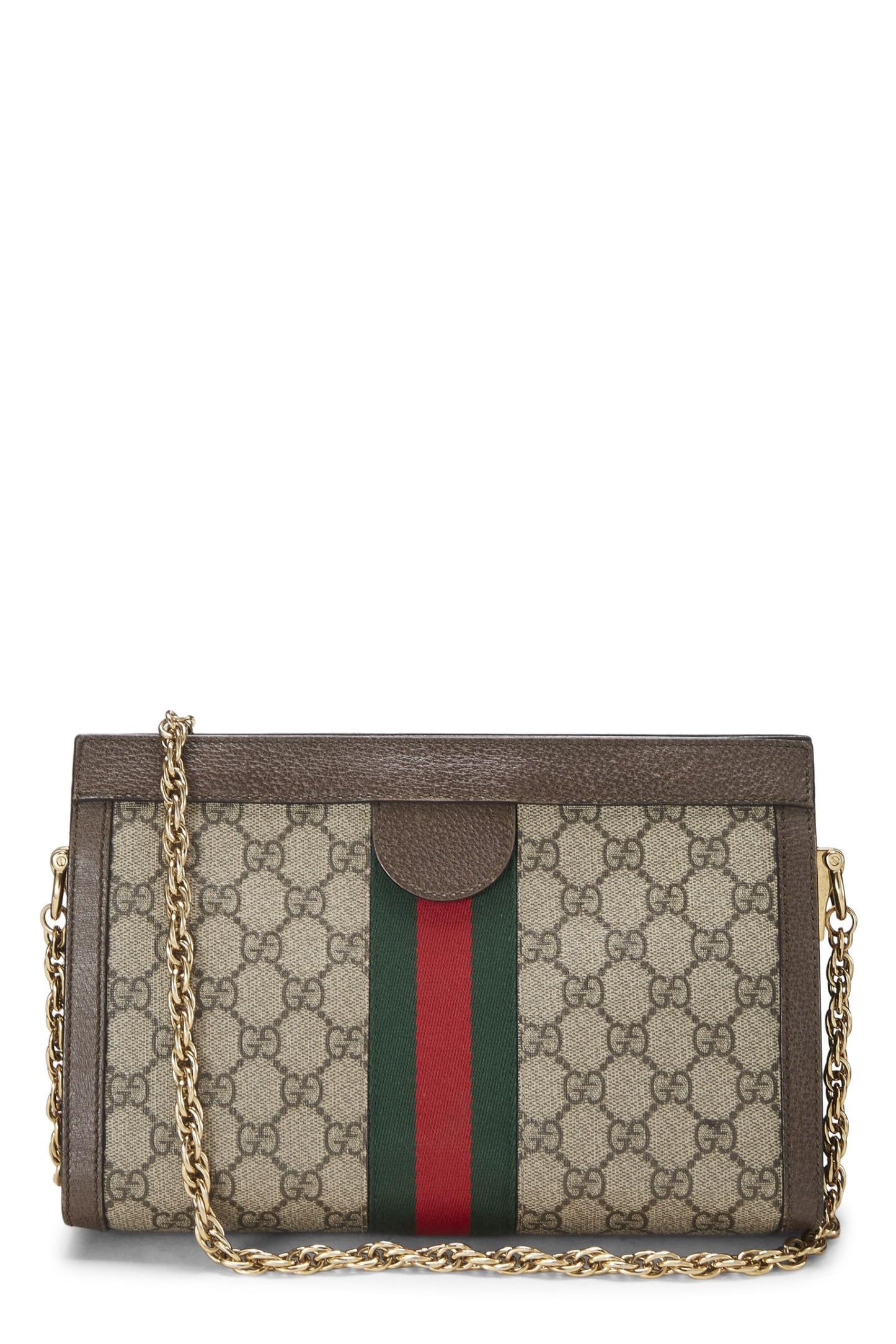 Gucci, Brown Original GG Supreme Canvas Ophidia Shoulder Bag Medium, Brown