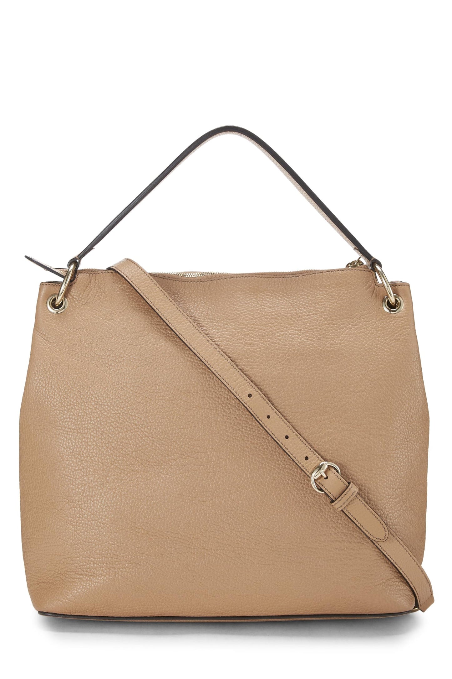 Gucci, Beige Leather Convertible Soho Hobo Large, Beige