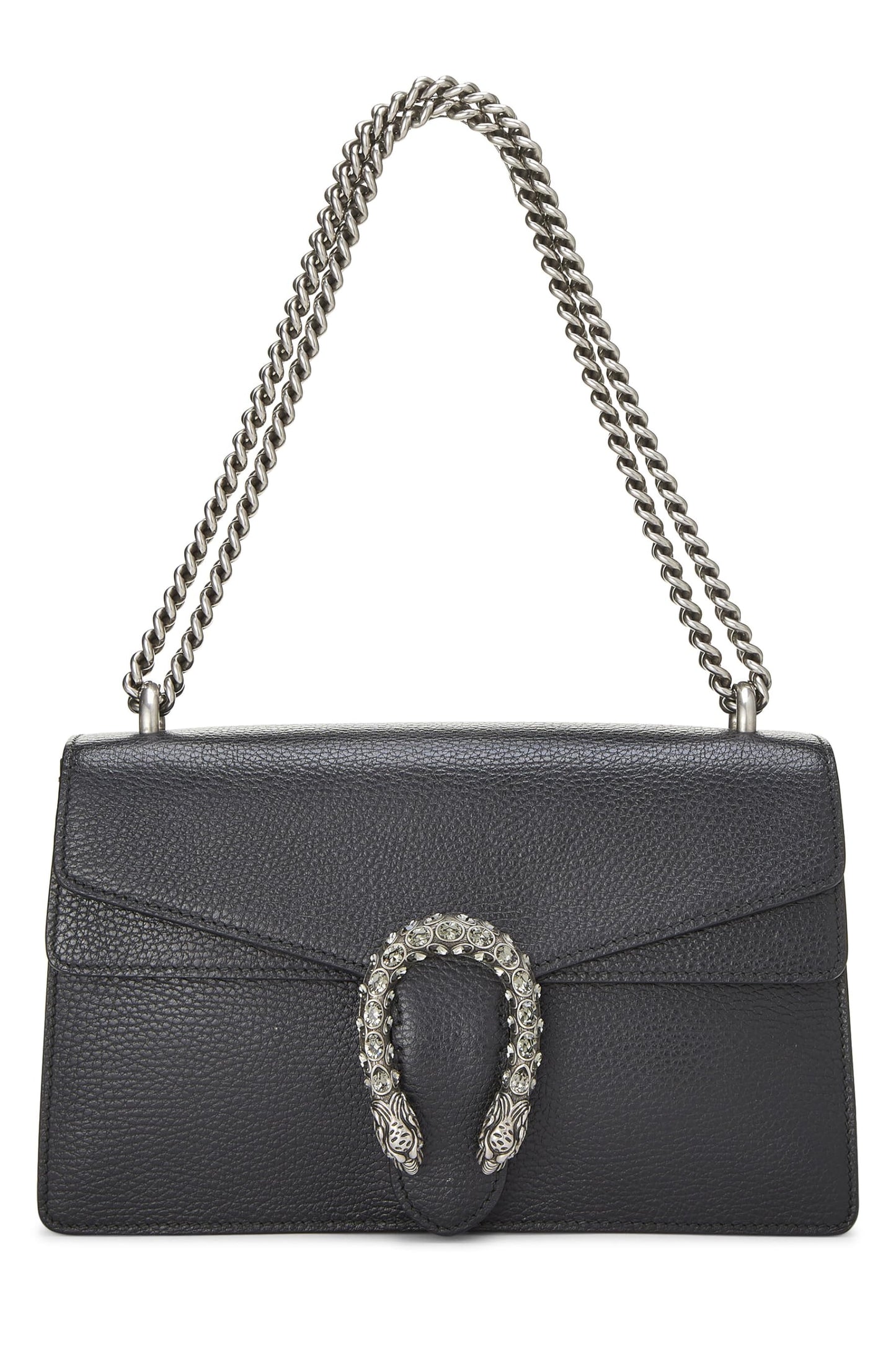 Gucci, Black Leather Dionysus Shoulder Bag Small, Black