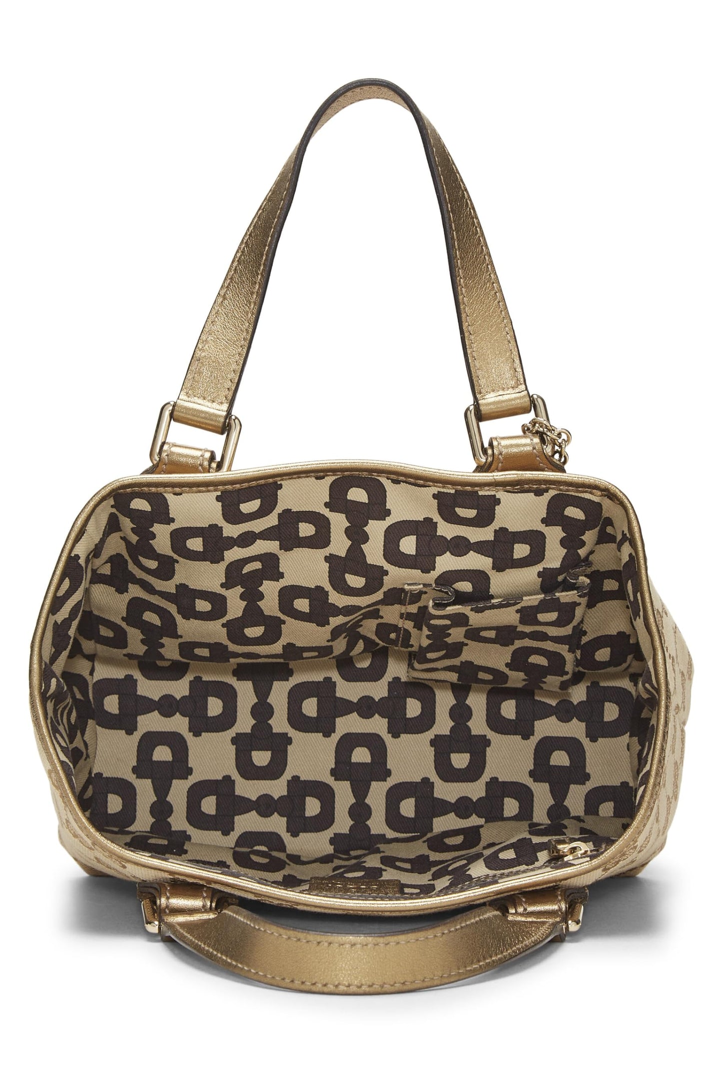 Gucci, Gold GG Canvas Jolicoeur Tote Small, Gold
