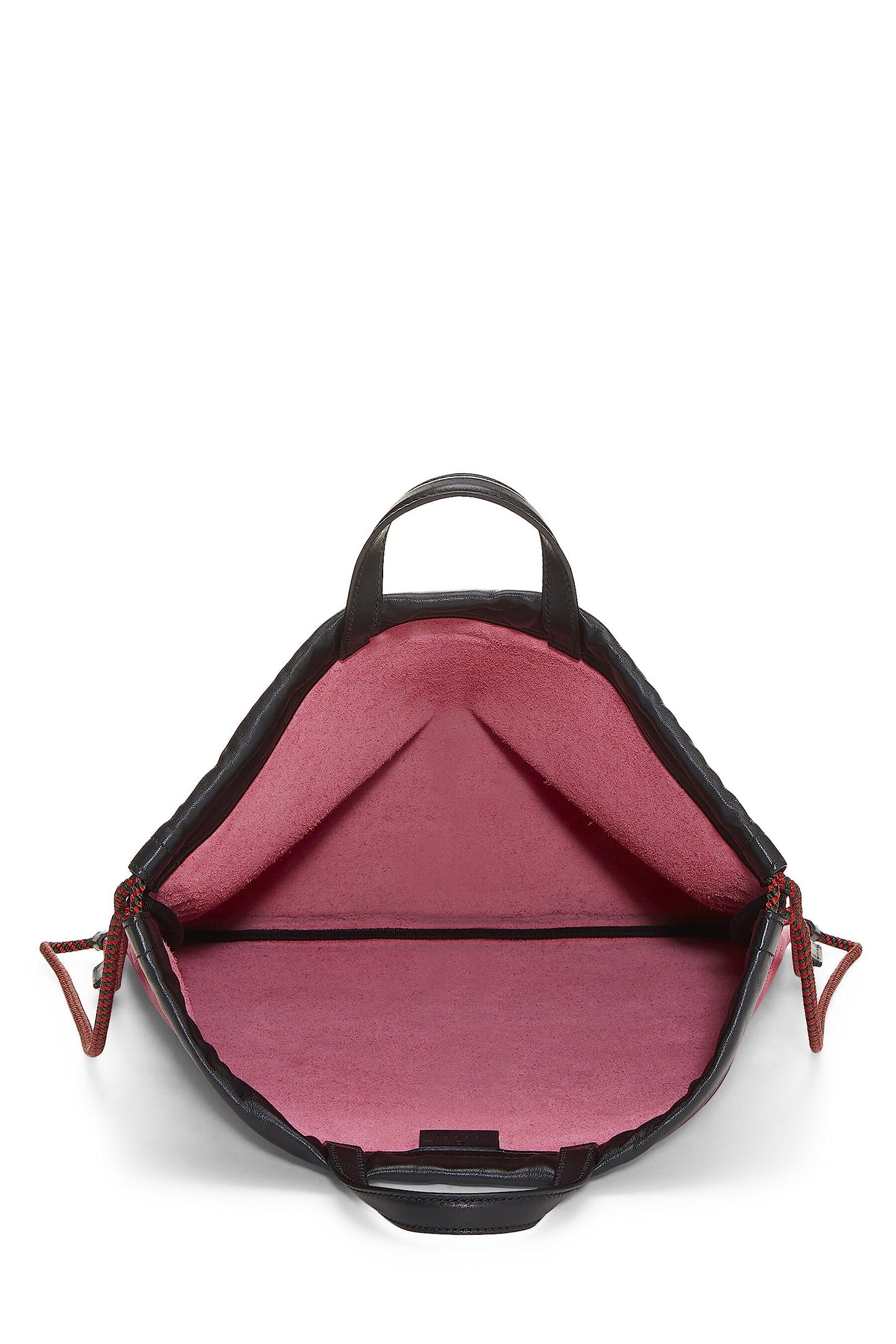 Gucci, Pink Leather Logo Drawstring Backpack Large, Pink