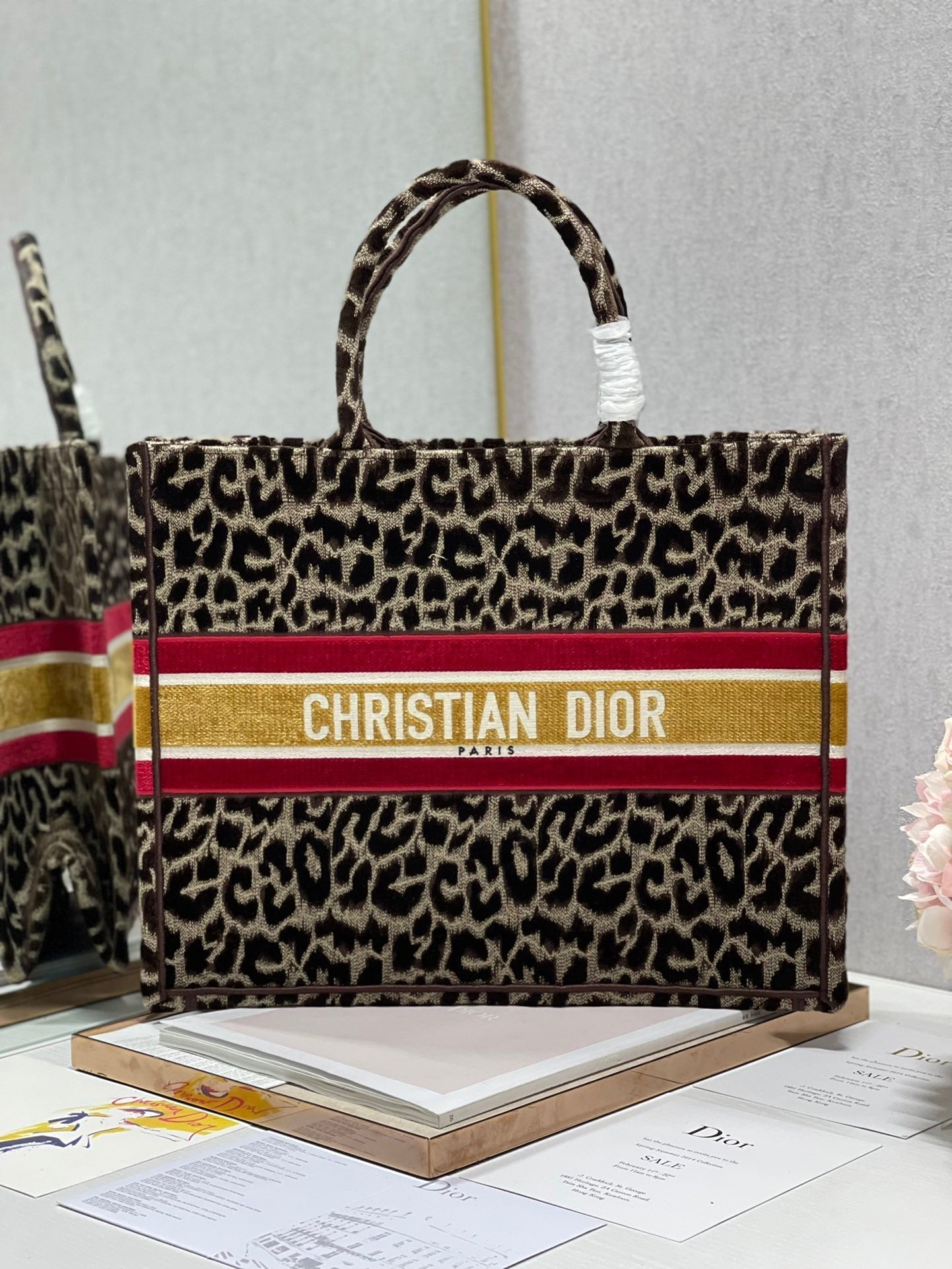 Top Quality Large Book Tote Yellow Multicolor, For Women, Womens Handbags 16.5in/42cm CD