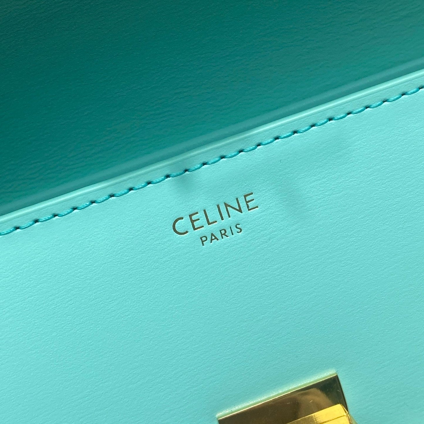 Top Quality Triomphe Shoulder Bag Mint Green For Women 8in/20cm