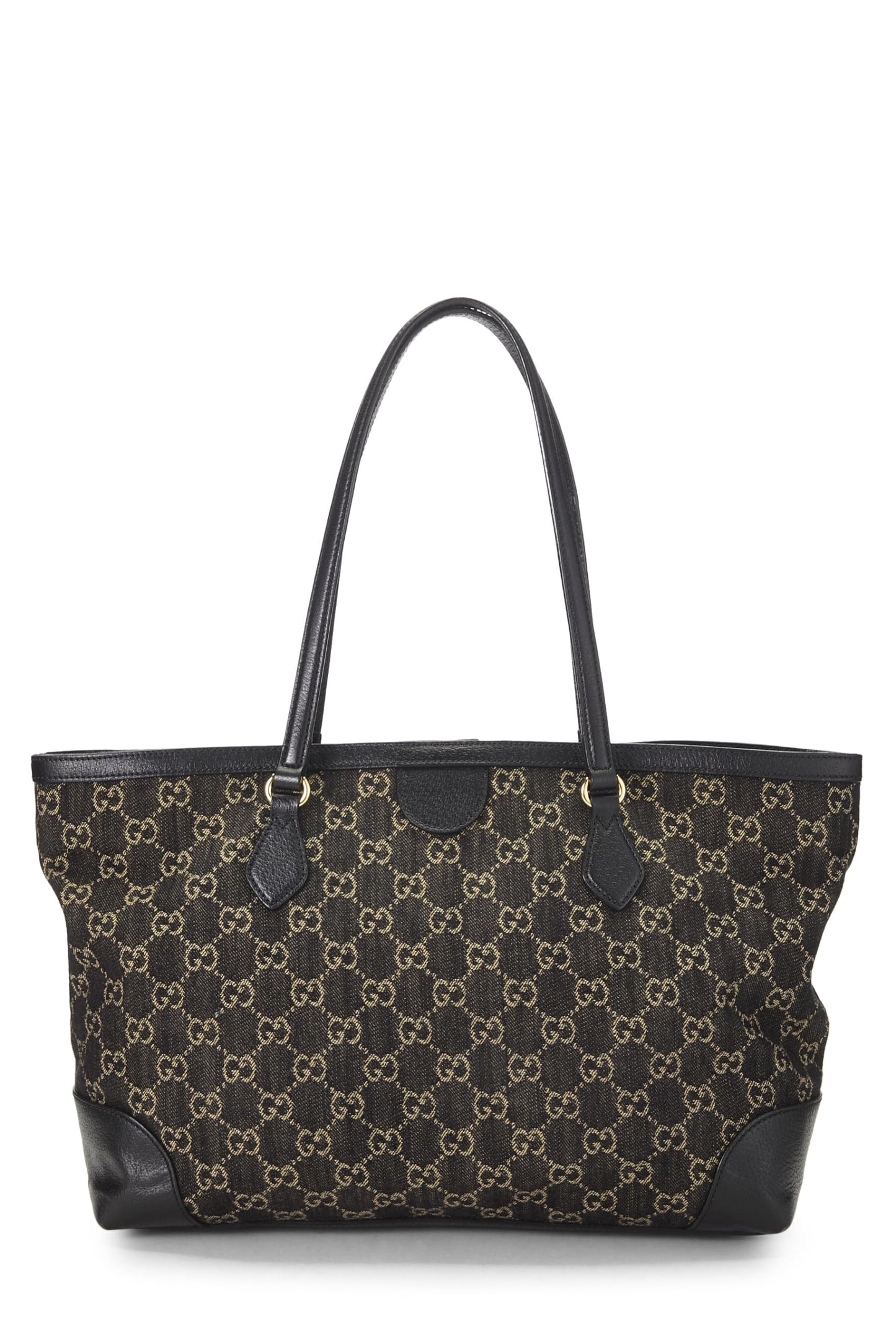 Gucci, Black GG Denim Ophidia Tote Medium, Black