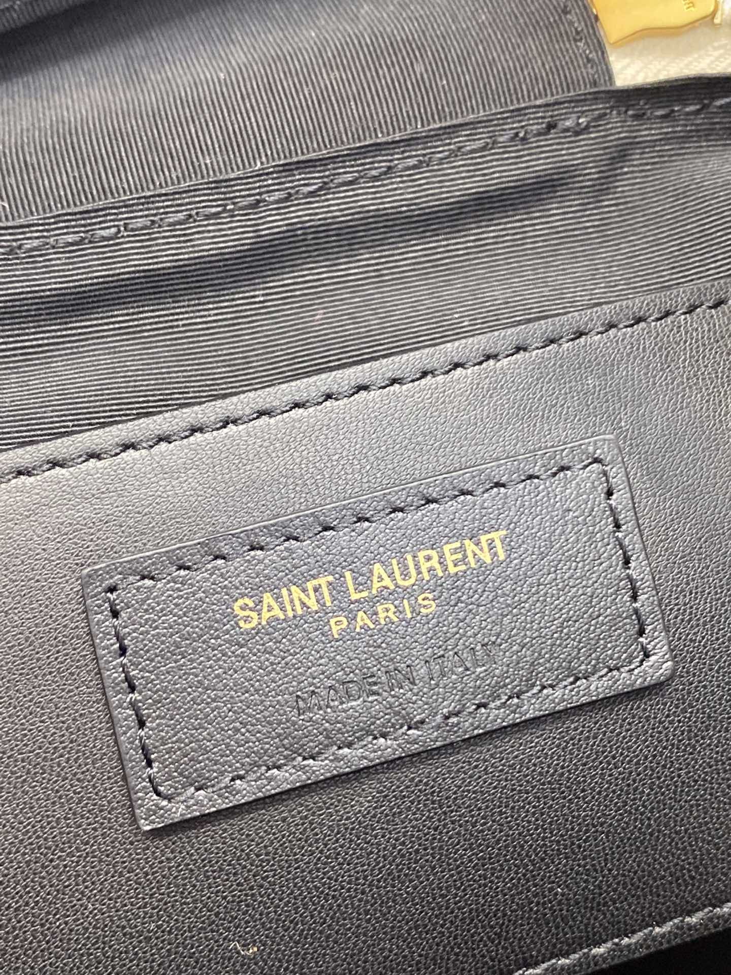 YSSL 80’s Vanity Bag In Carré-Quilted Grain De Poudre White For Women 6in/16.5cm YSL 649779DME279207