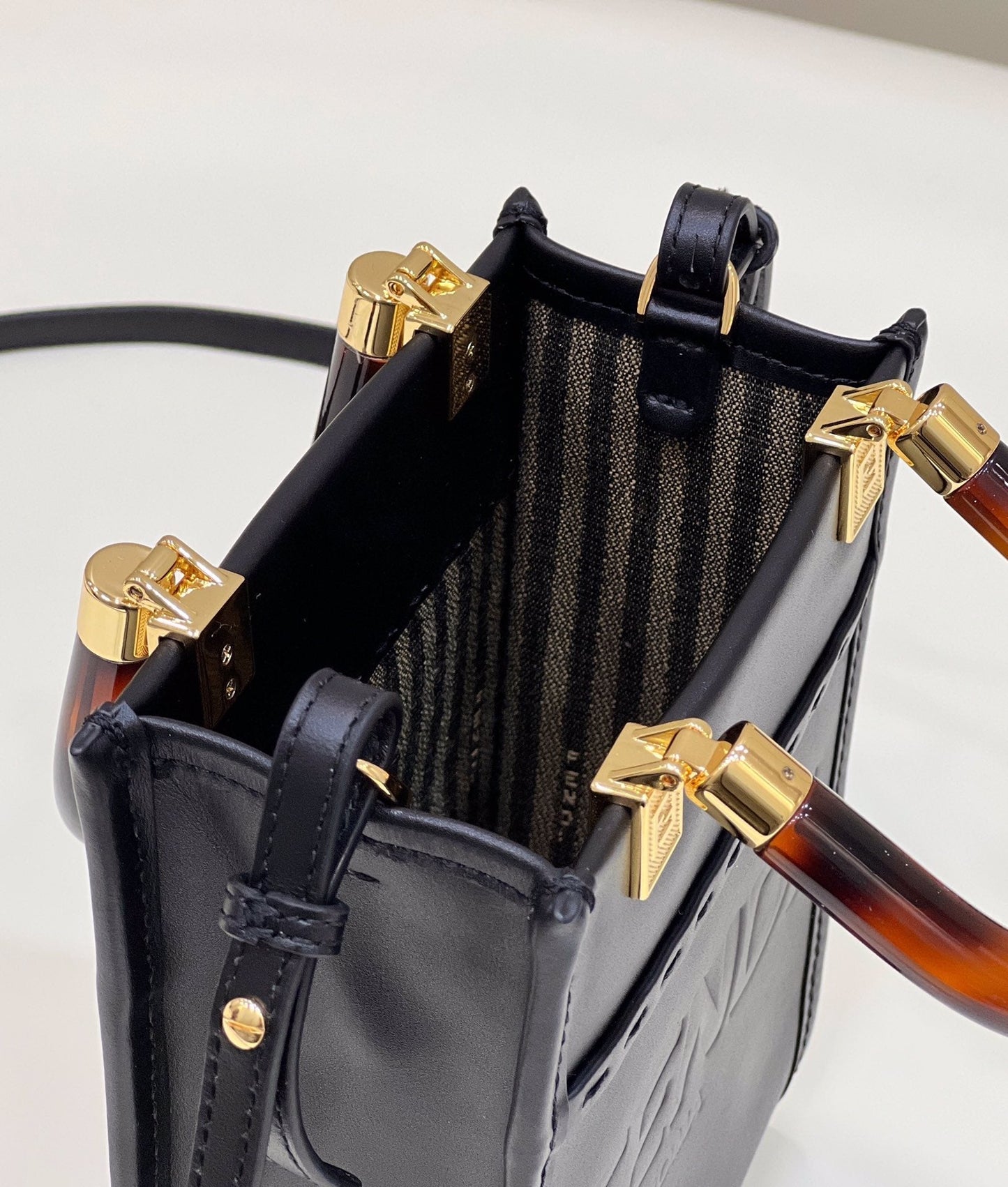 Top QualityTop Quality Sunshine Shopper Black Mini Bag For Woman 13cm/5in