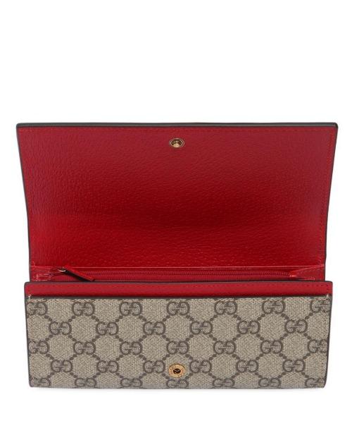 Gucci Neo   Supreme Continental Wallet Red