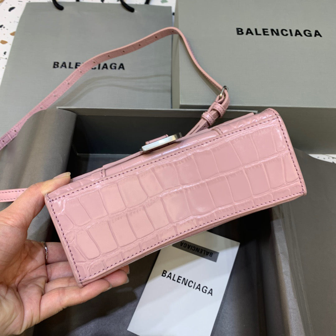 Top Quality Hourglass XS Handbag In Pink, For Women,  Bags 7.4in/19cm