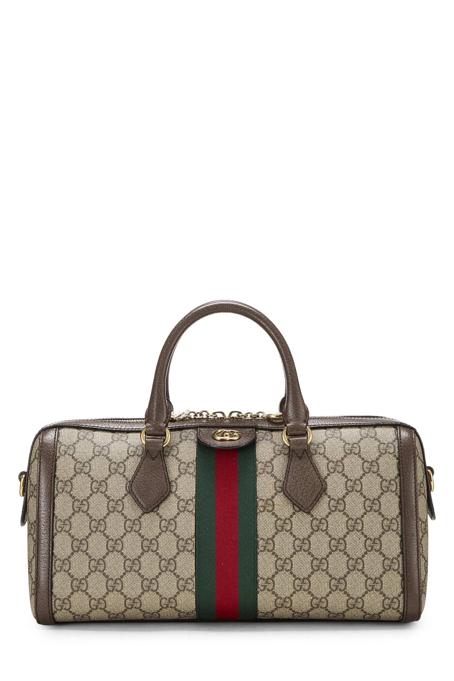 Gucci, Original GG Supreme Ophidia Top Handle Bag, Brown