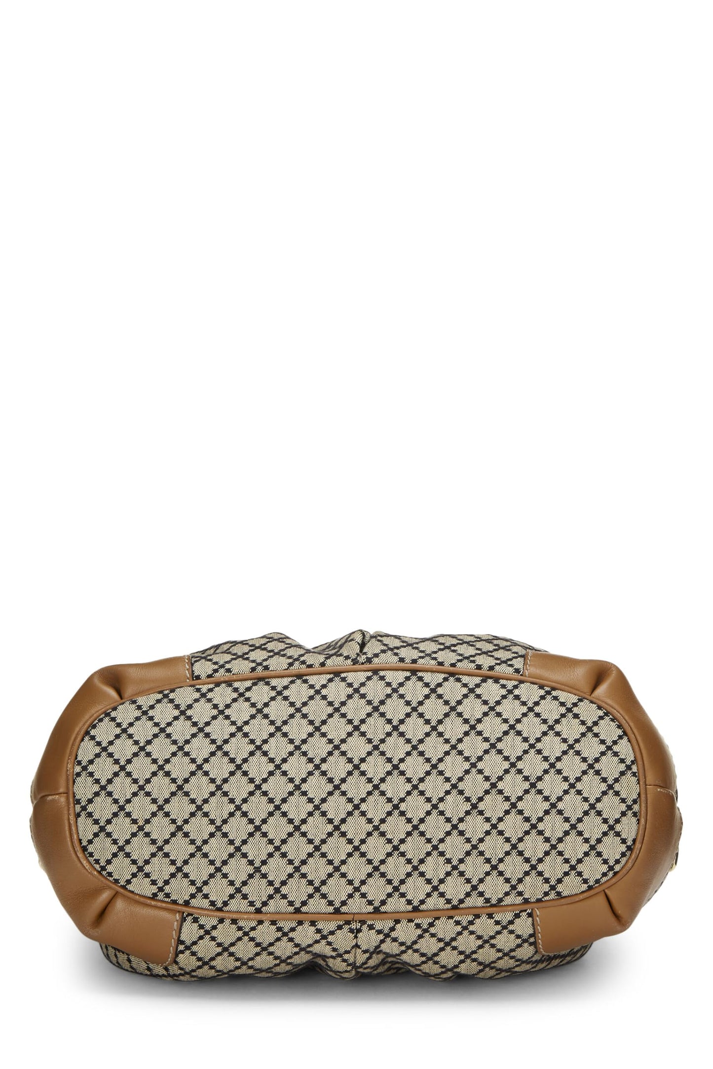 Gucci, Brown Diamante Canvas Zip Sukey Large, Brown