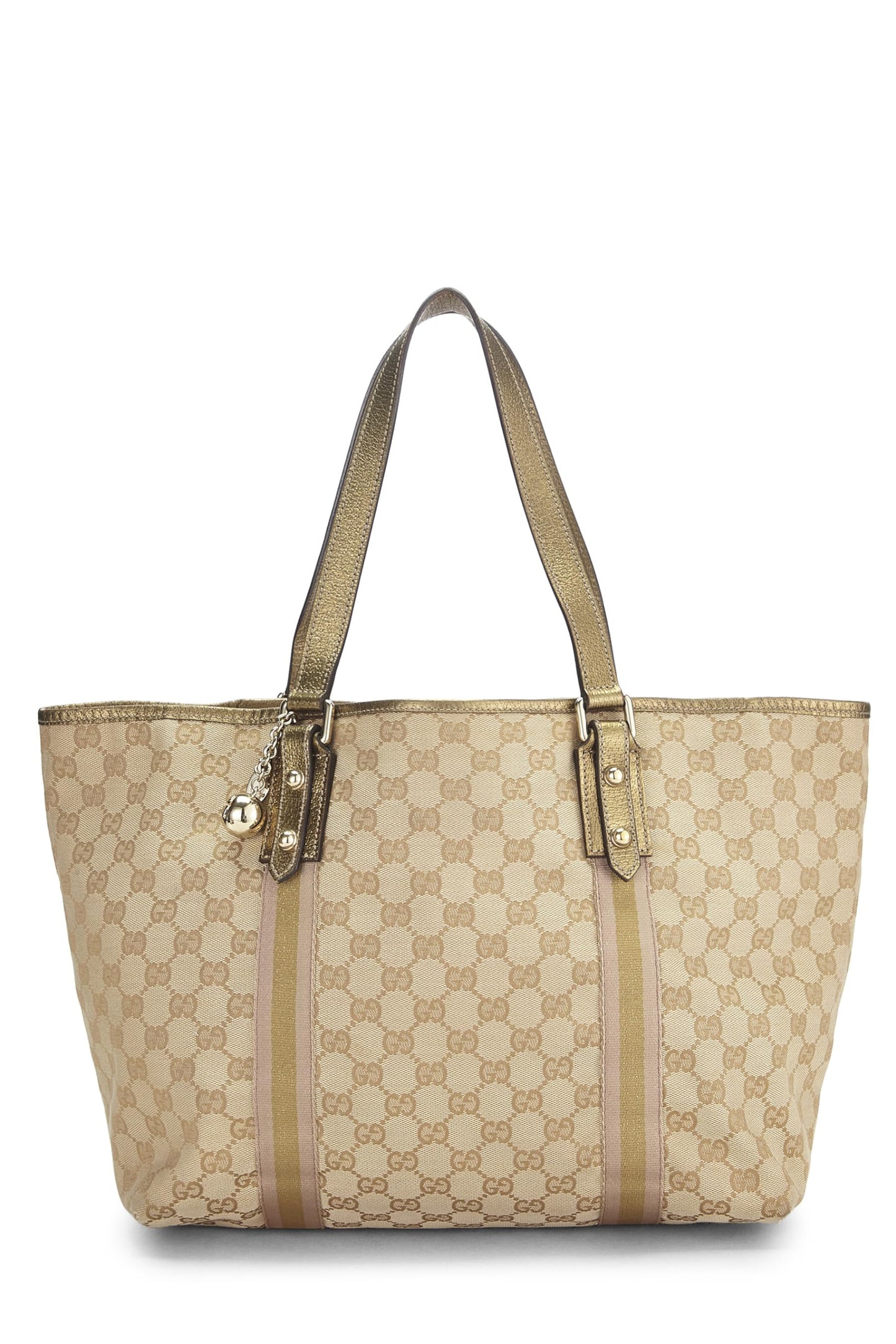 Gucci, Gold Original GG Canvas Jolicoeur Tote, Gold