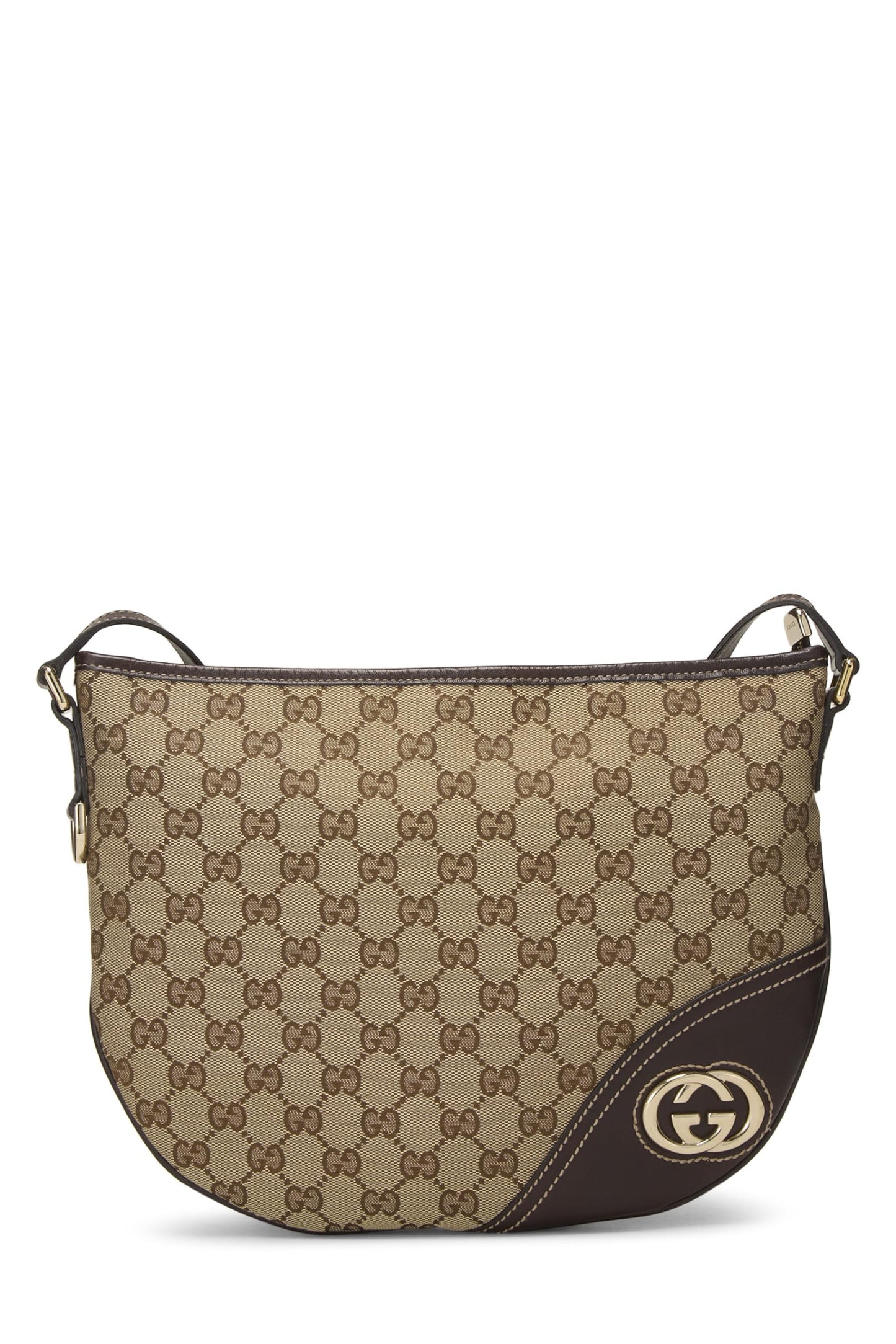 Gucci, Brown Original GG Canvas Britt Messenger, Brown