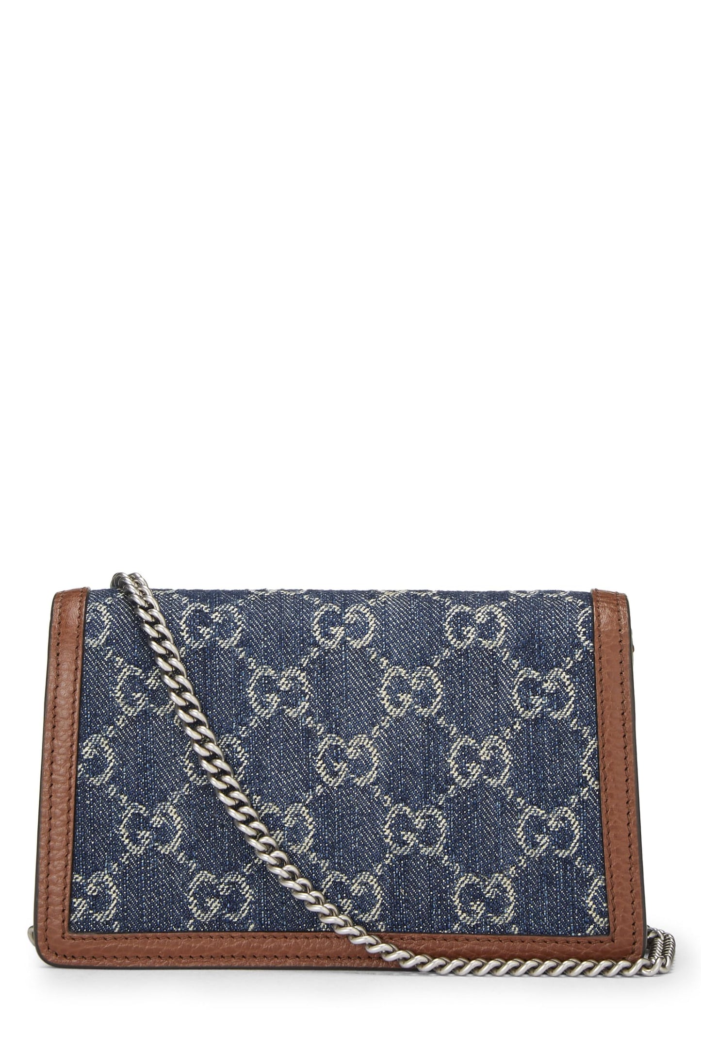 Gucci, Blue GG Denim Dionysus Shoulder Bag Mini, Blue