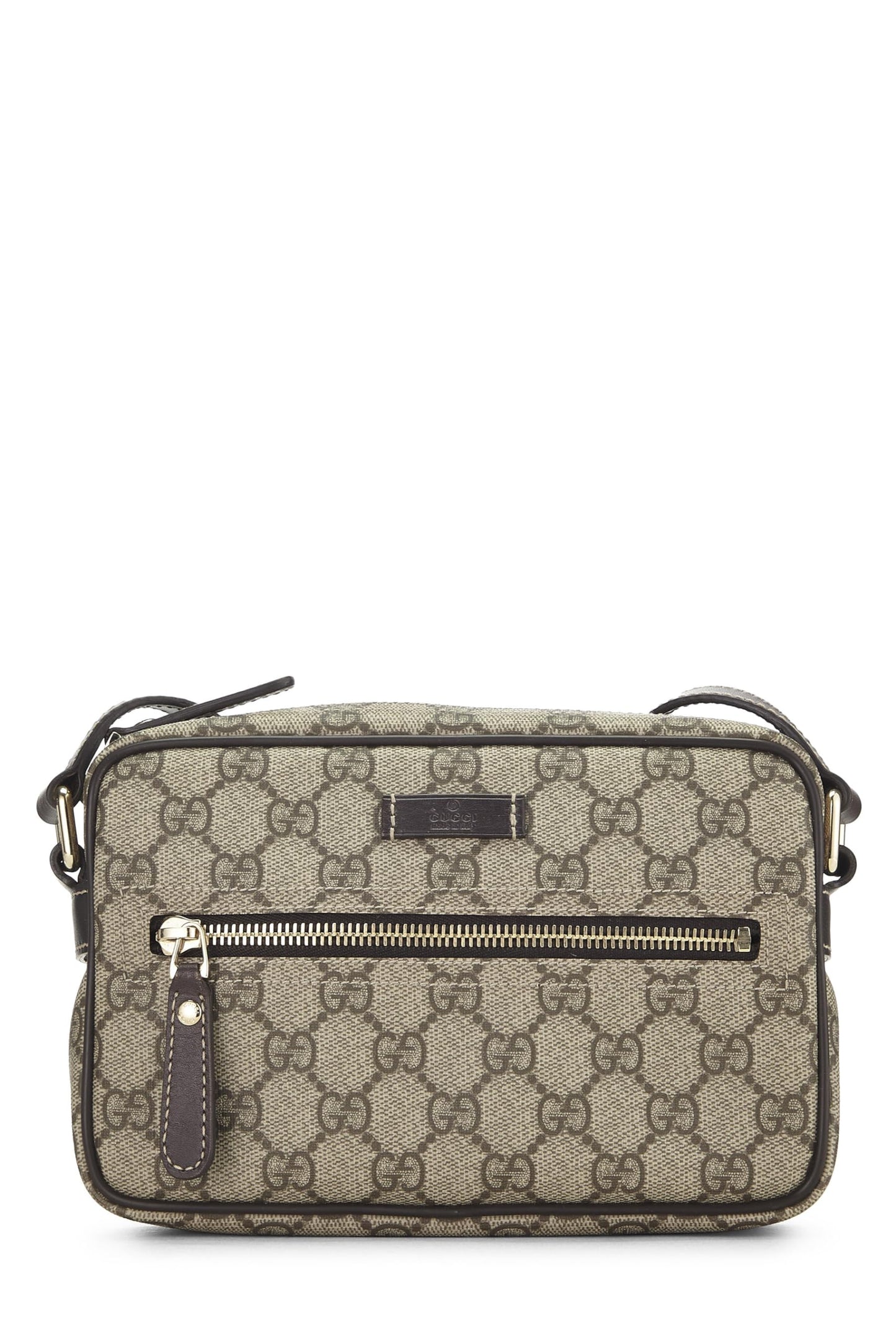 Gucci, Brown GG Supreme Canvas Camera Bag, Brown
