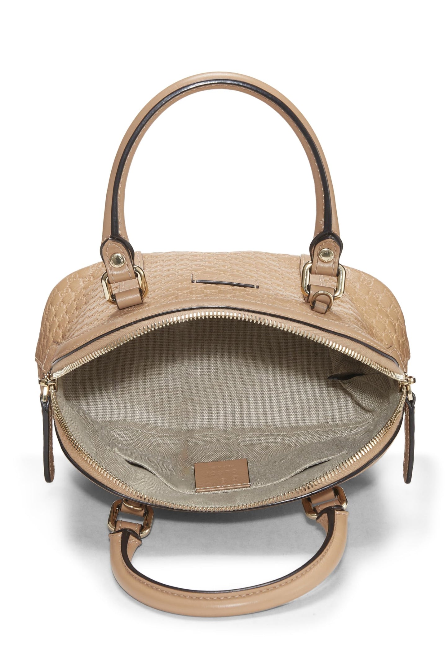 Gucci, Beige Microguccissima Leather Nice Dome Mini, Beige