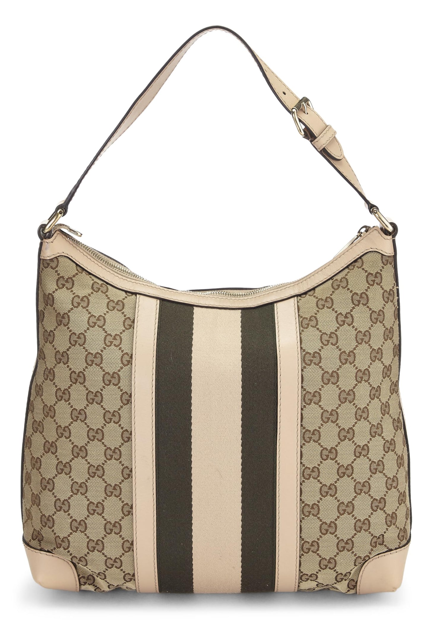 Gucci, Original GG Canvas   Web Hobo Medium, Pink