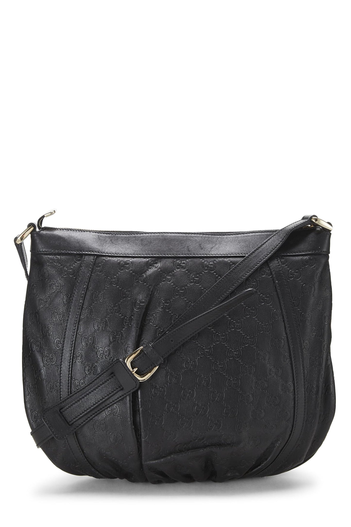 Gucci, Black Guccissima Abbey Messenger Small, Black