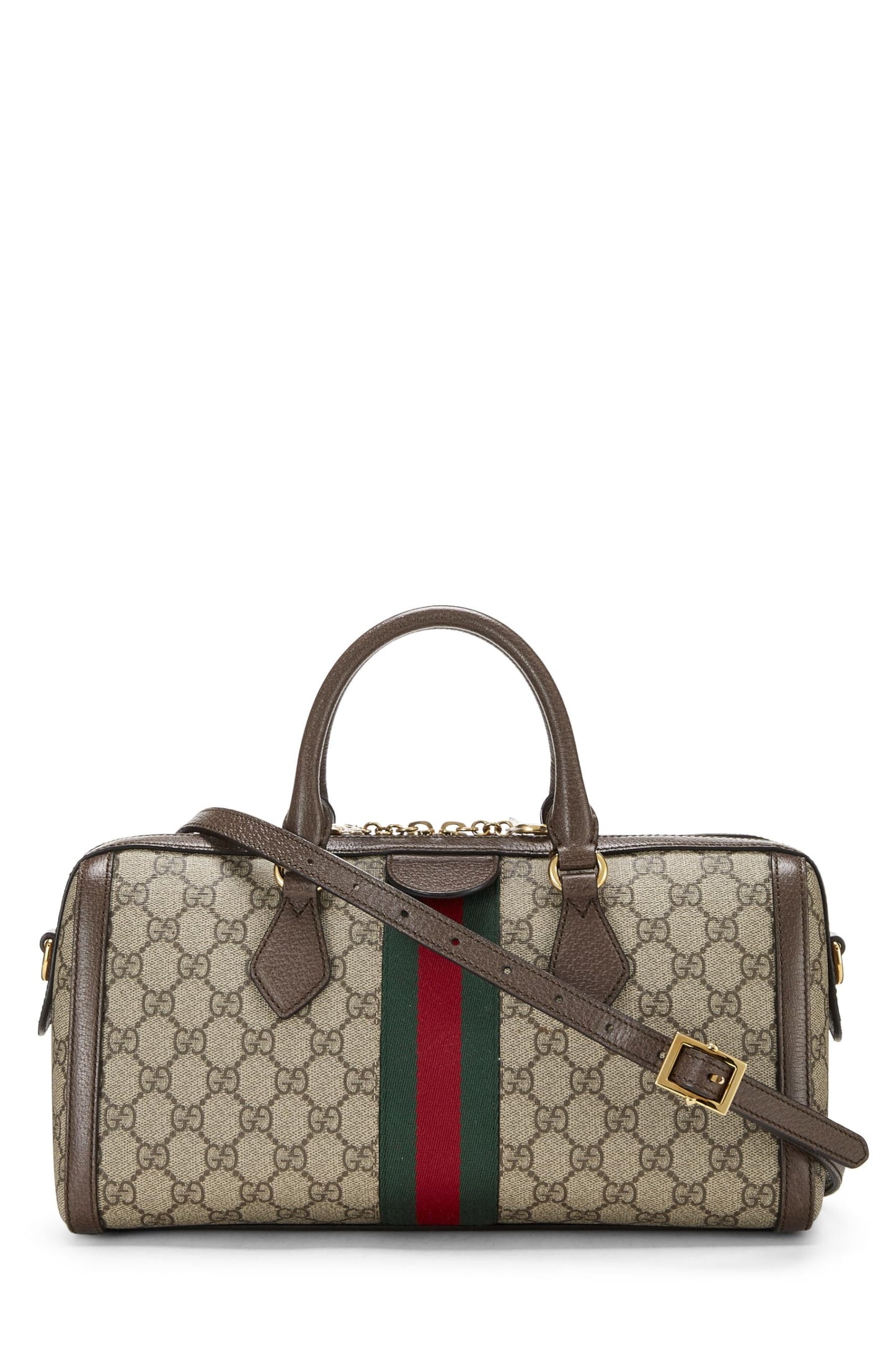 Gucci, Original GG Supreme Ophidia Top Handle Bag, Brown