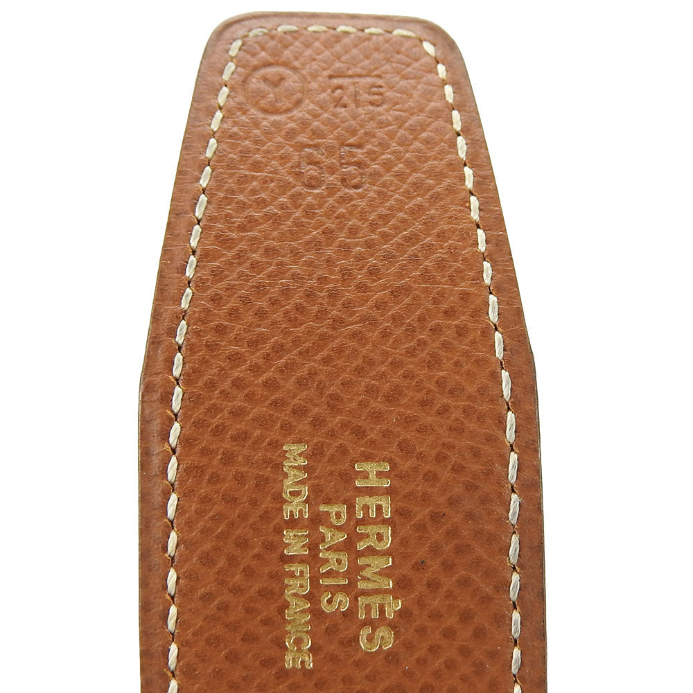HERMES belt Courchevel , Box calf gold Constance Women  d