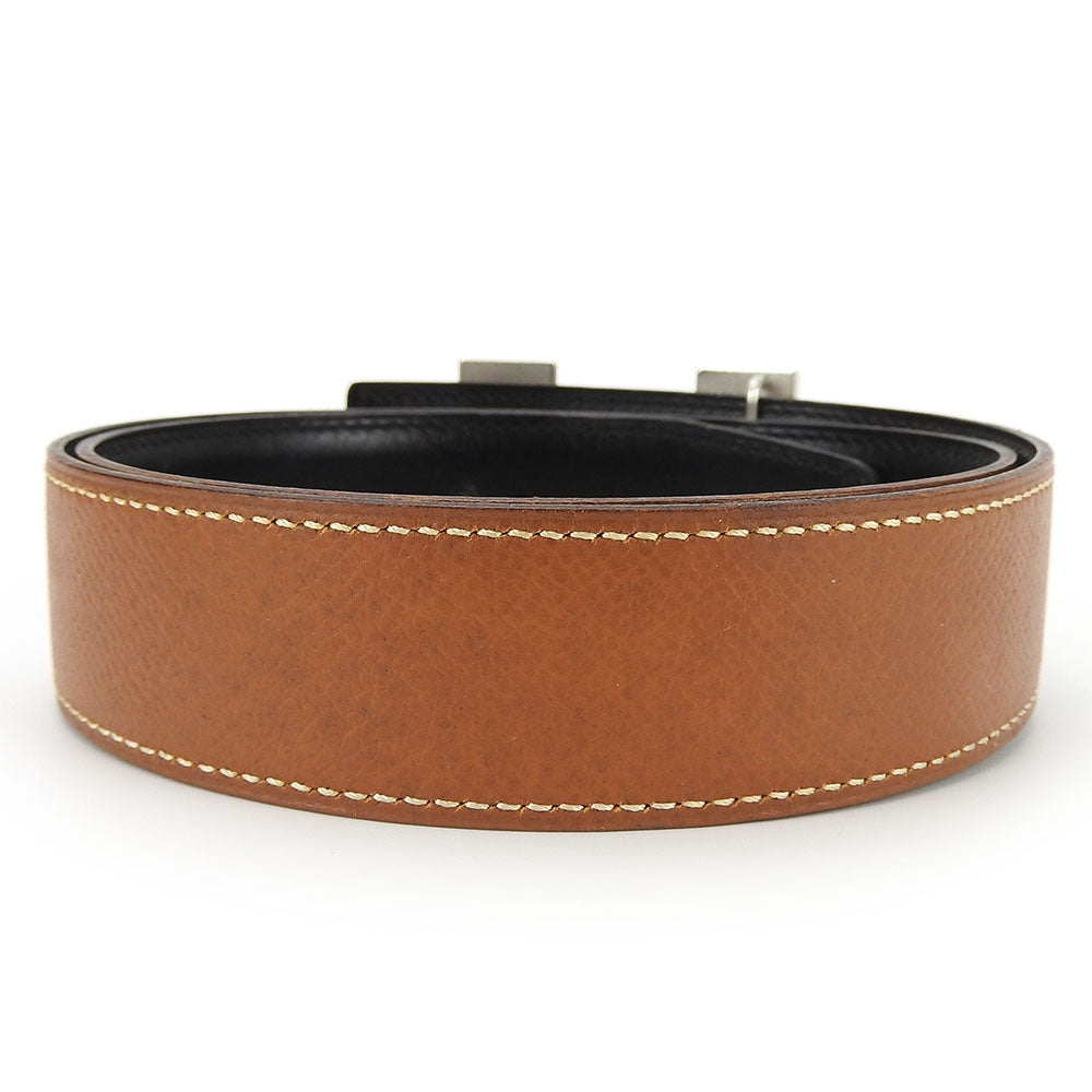 HERMES belt Courchevel , Box calf gold Constance Women  d