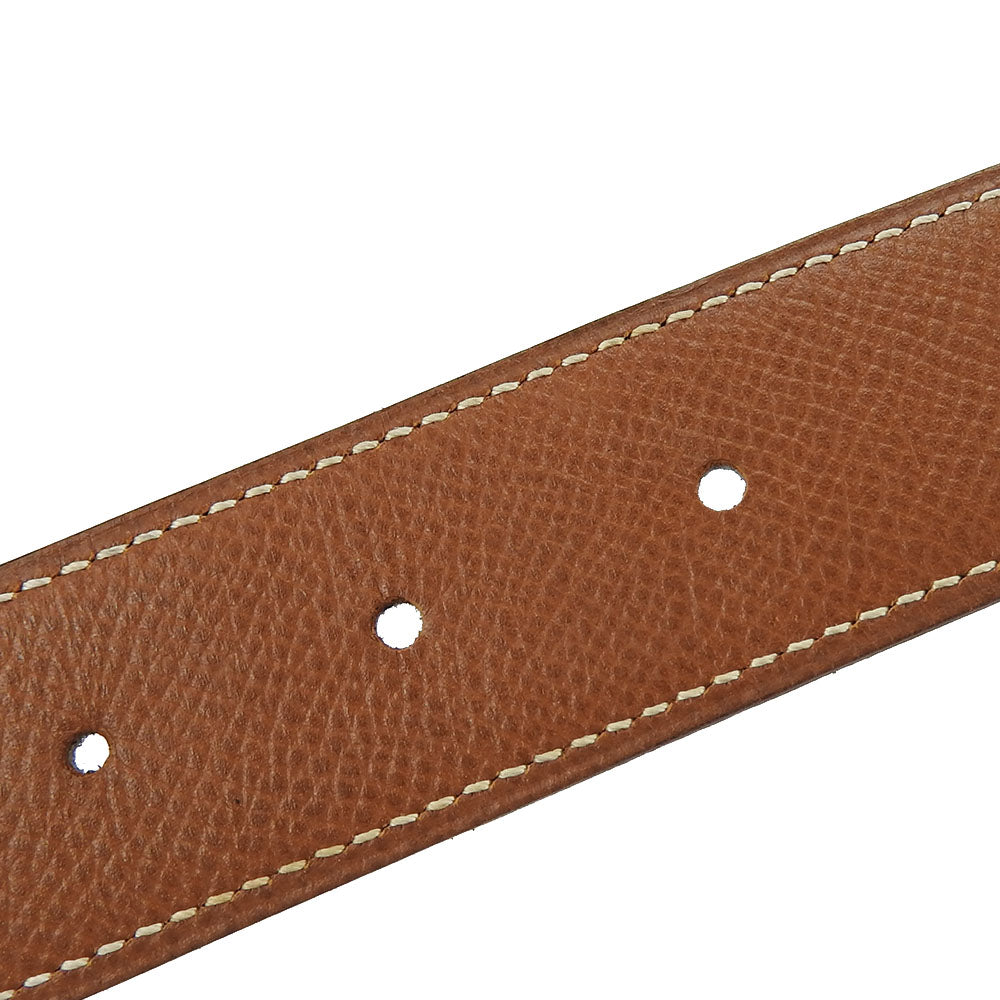 HERMES belt Courchevel , Box calf gold Constance Women  d