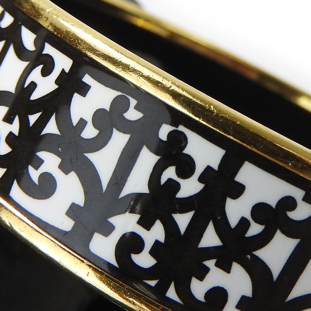 HERMES bracelet Enamel, Metal white Guadalquivir Emilel GM Women  d