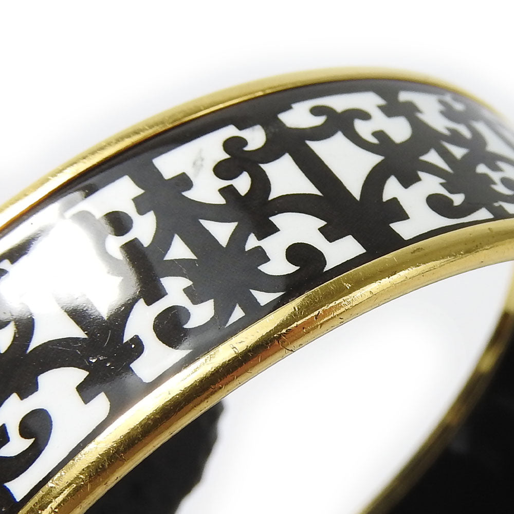 HERMES bracelet Enamel, Metal white Guadalquivir Emilel GM Women  d