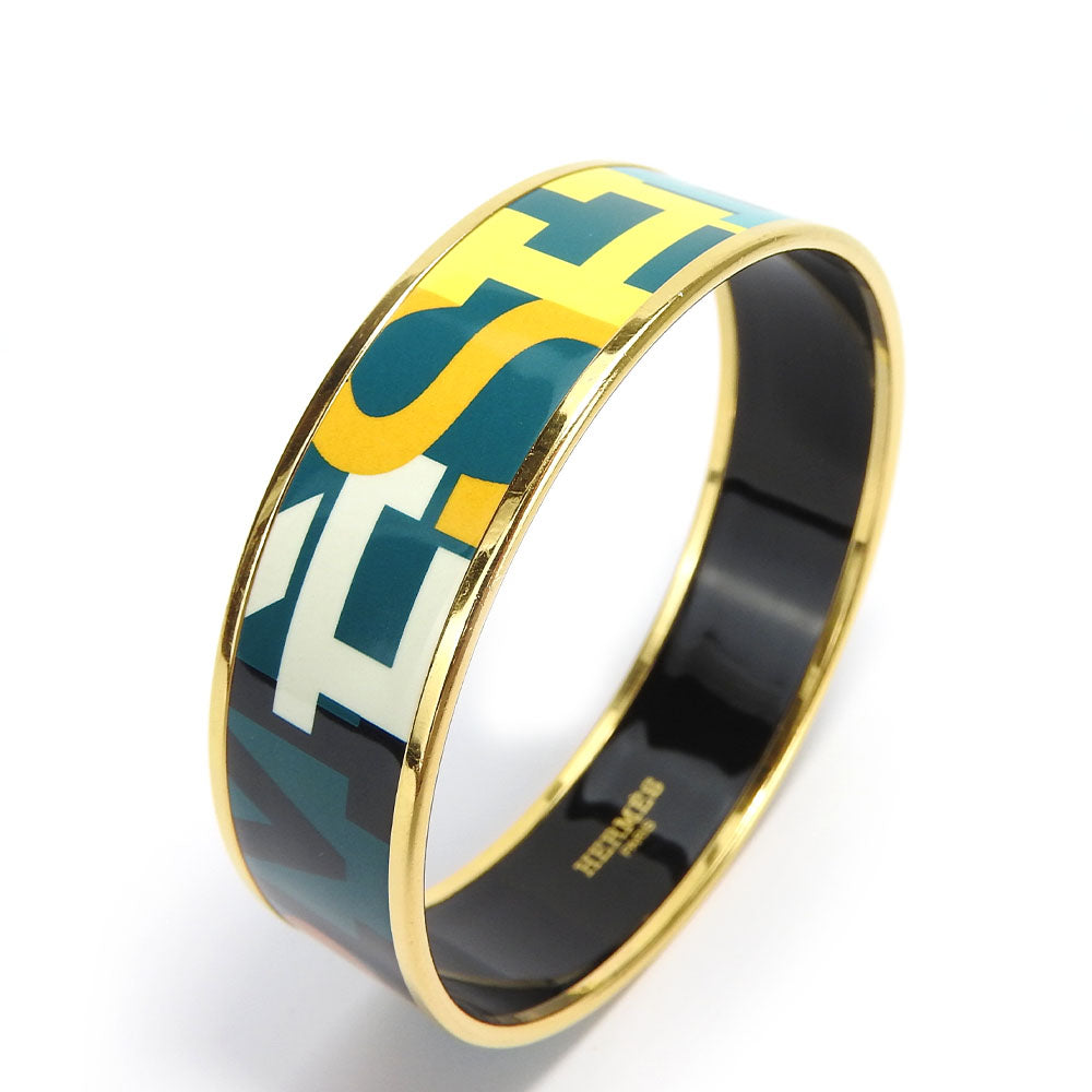 HERMES bracelet Enamel, Metal Green type Emile Women  d