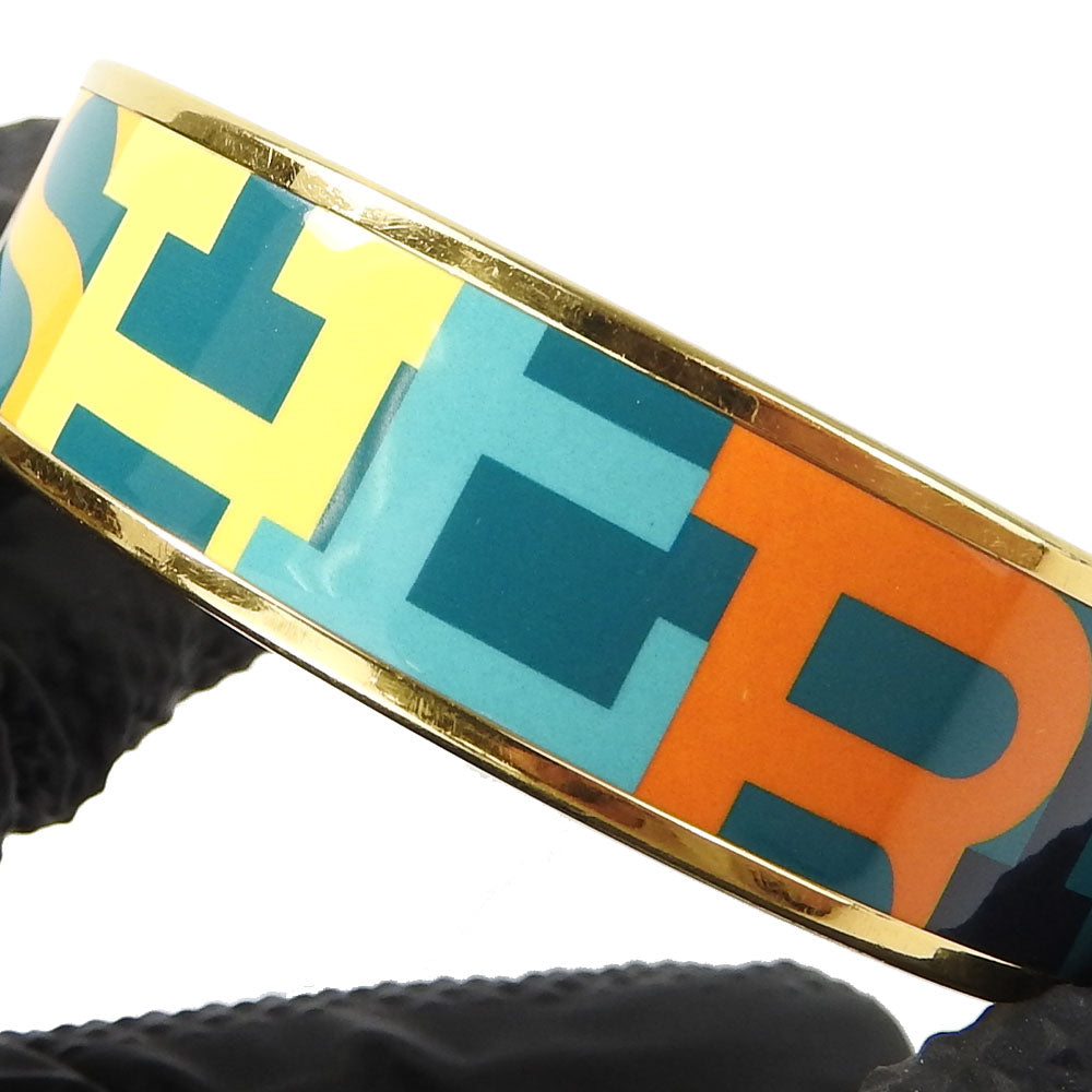 HERMES bracelet Enamel, Metal Green type Emile Women  d