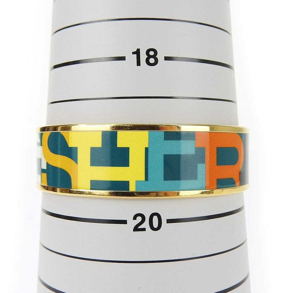 HERMES bracelet Enamel, Metal Green type Emile Women  d