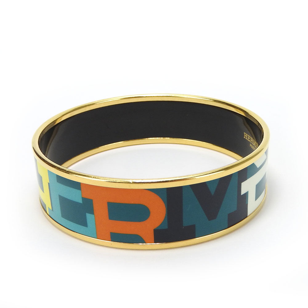 HERMES bracelet Enamel, Metal Green type Emile Women  d