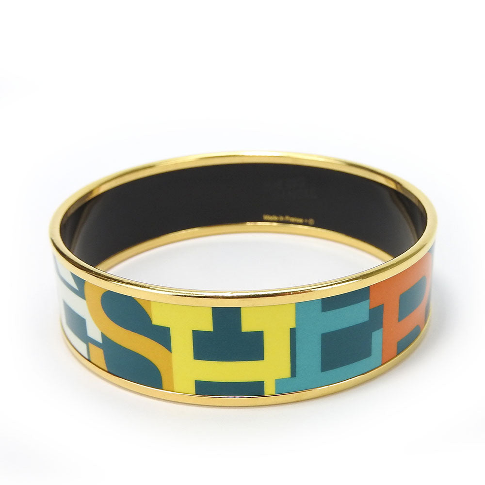 HERMES bracelet Enamel, Metal Green type Emile Women  d