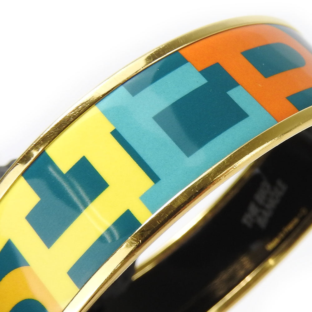 HERMES bracelet Enamel, Metal Green type Emile Women  d