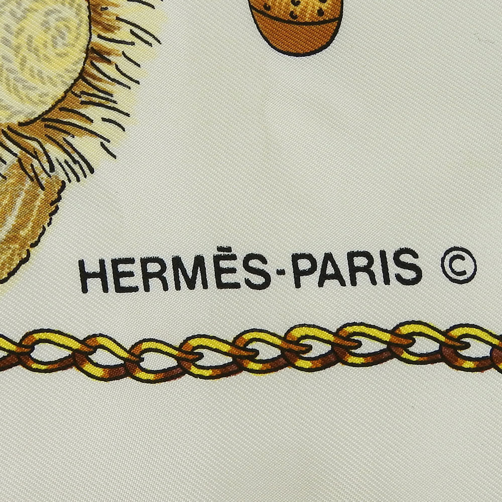 HERMES scarf silk Navy Carre90 Women  d