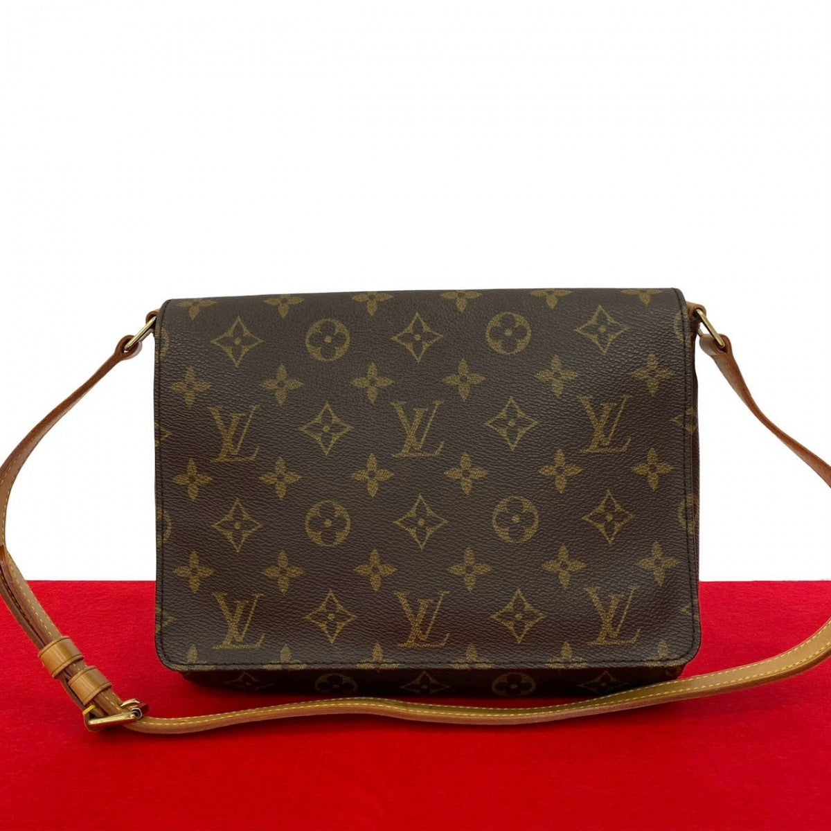 LOUIS VUITTON Shoulder Bag M51257 Leather, PVC Brown Monogram M tte Tango Women