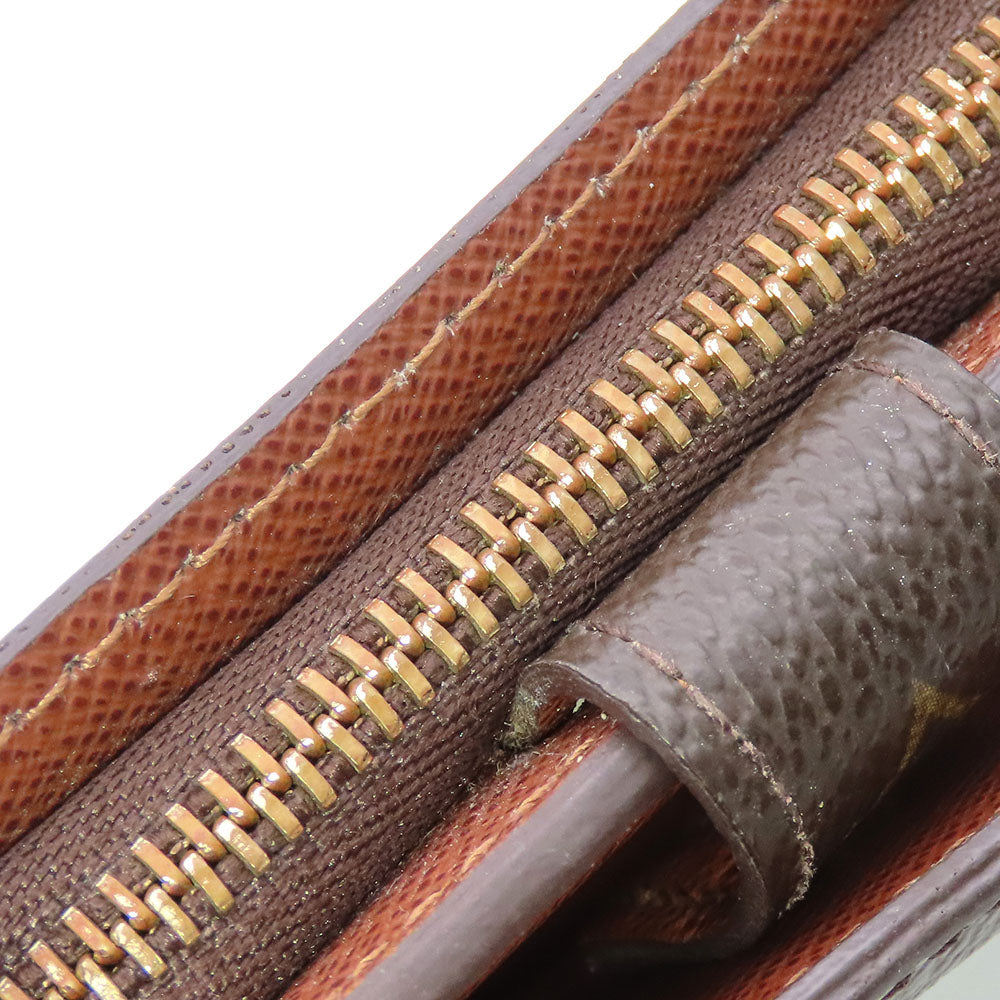 LOUIS VUITTON Bifold Wallet M61667 Monogram Brown Compact zip Women  d