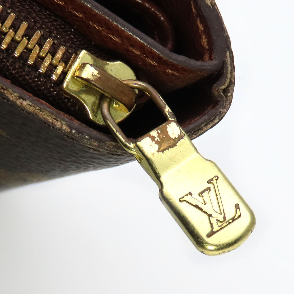 LOUIS VUITTON Bifold Wallet M61667 Monogram Brown Compact zip Women  d