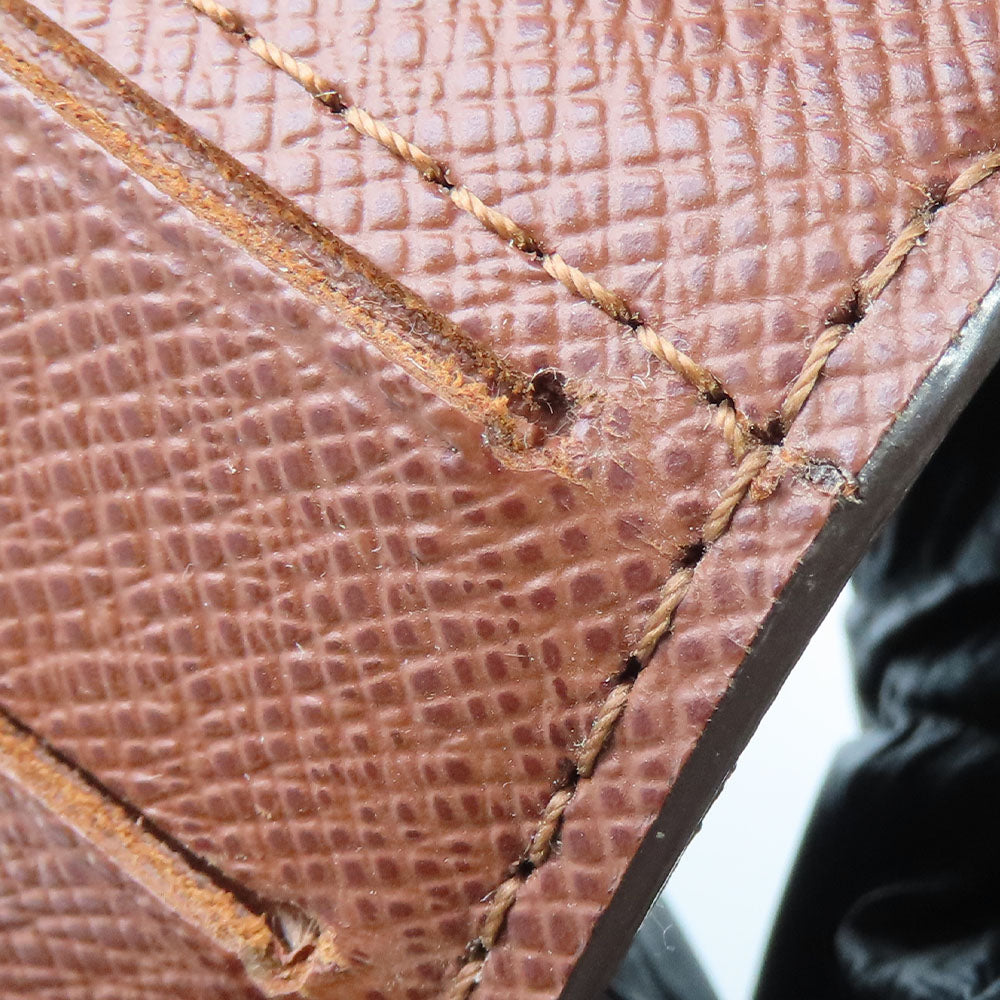 LOUIS VUITTON Bifold Wallet M61667 Monogram Brown Compact zip Women  d