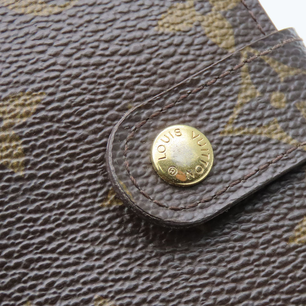 LOUIS VUITTON Bifold Wallet M61667 Monogram Brown Compact zip Women  d