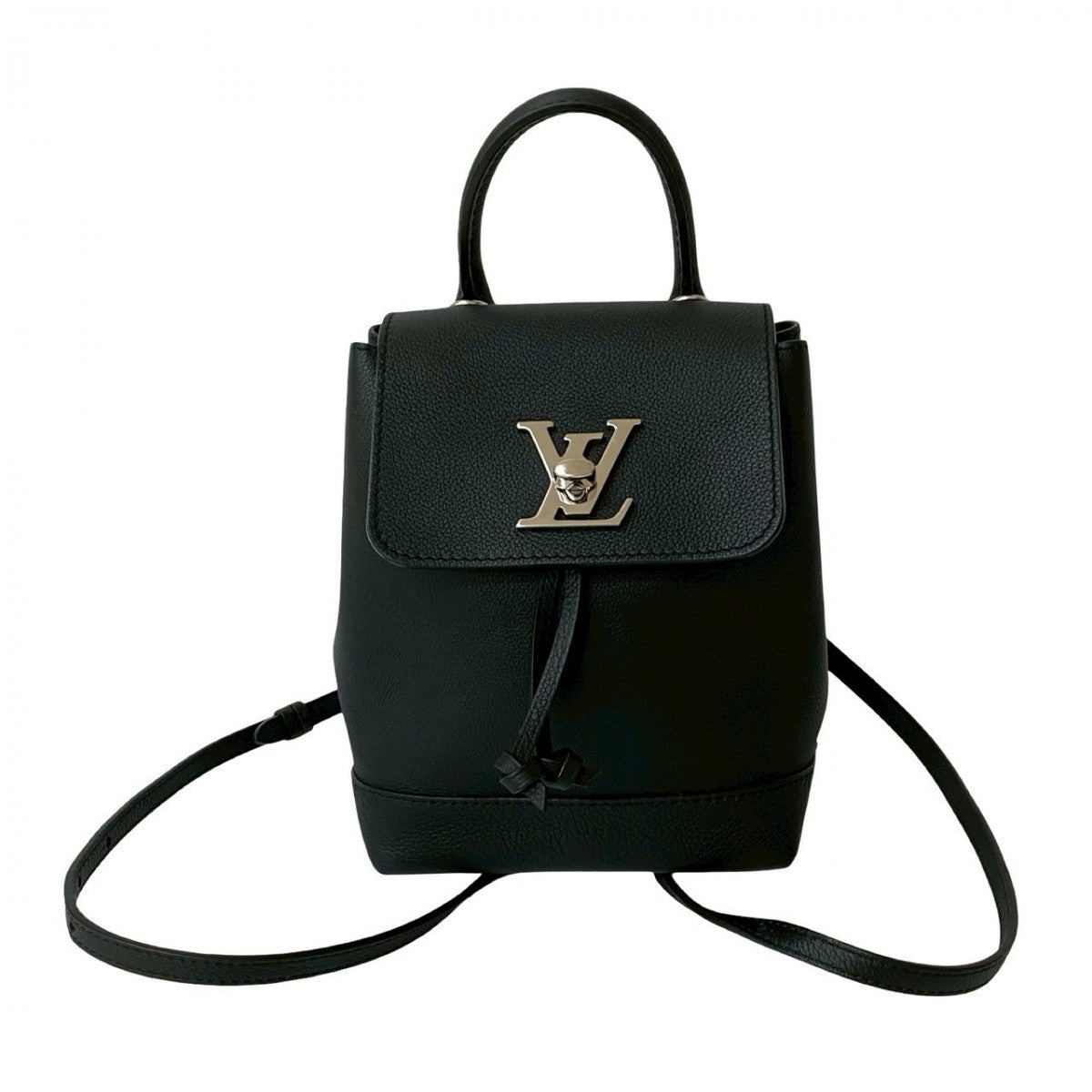 LOUIS VUITTON Backpack leather black Rock me backpack