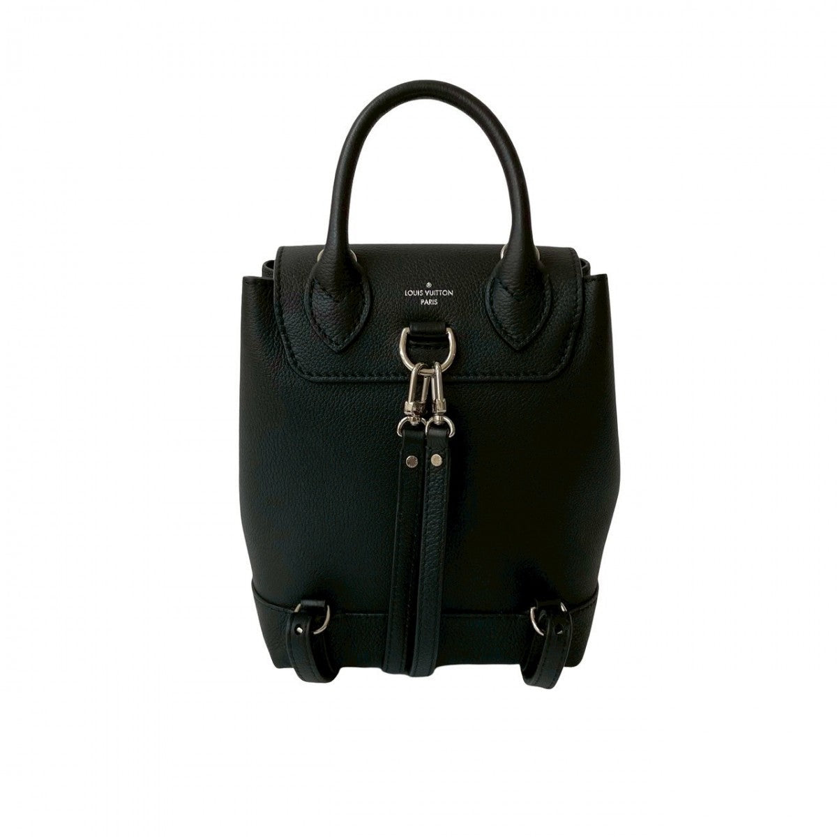 LOUIS VUITTON Backpack leather black Rock me backpack